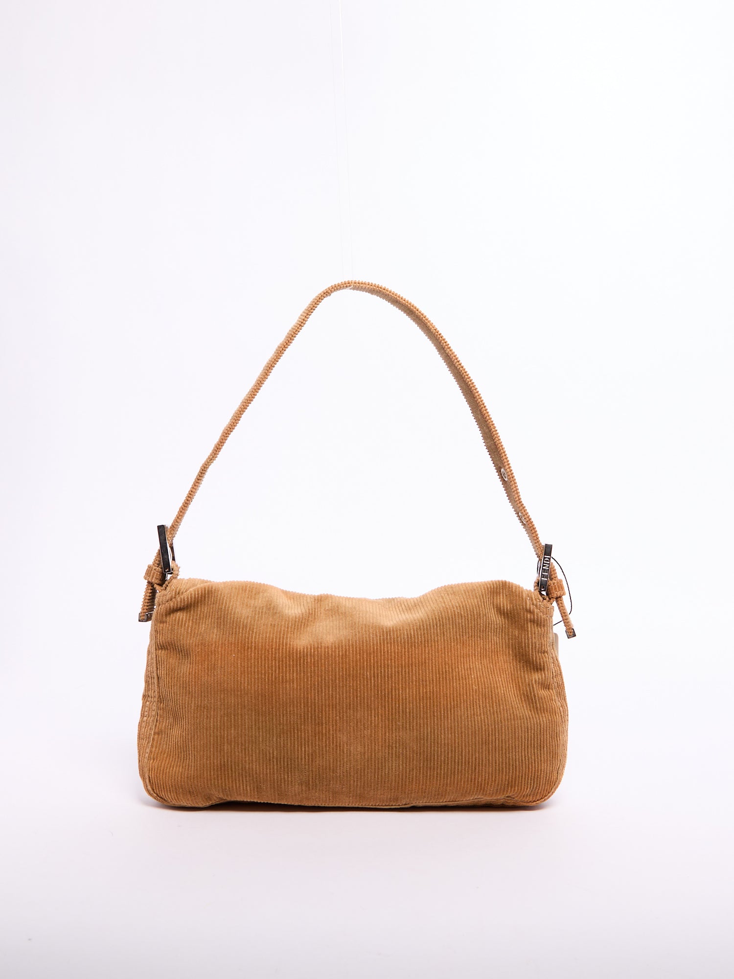 Fendi Brown Corduroy Baguette