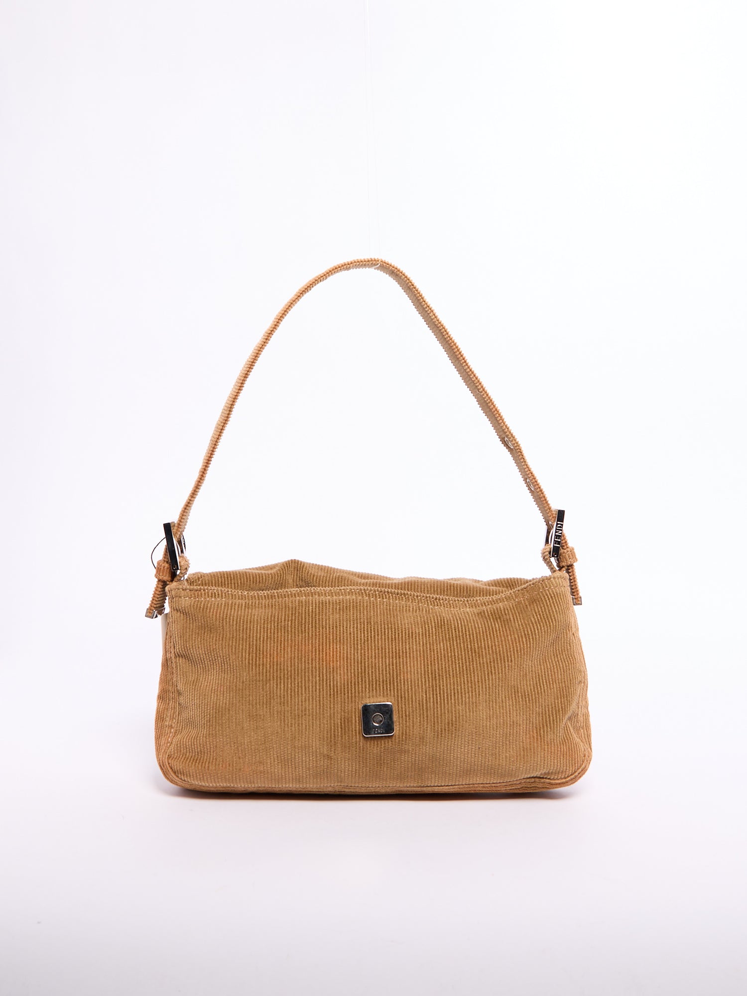 Fendi Brown Corduroy Baguette
