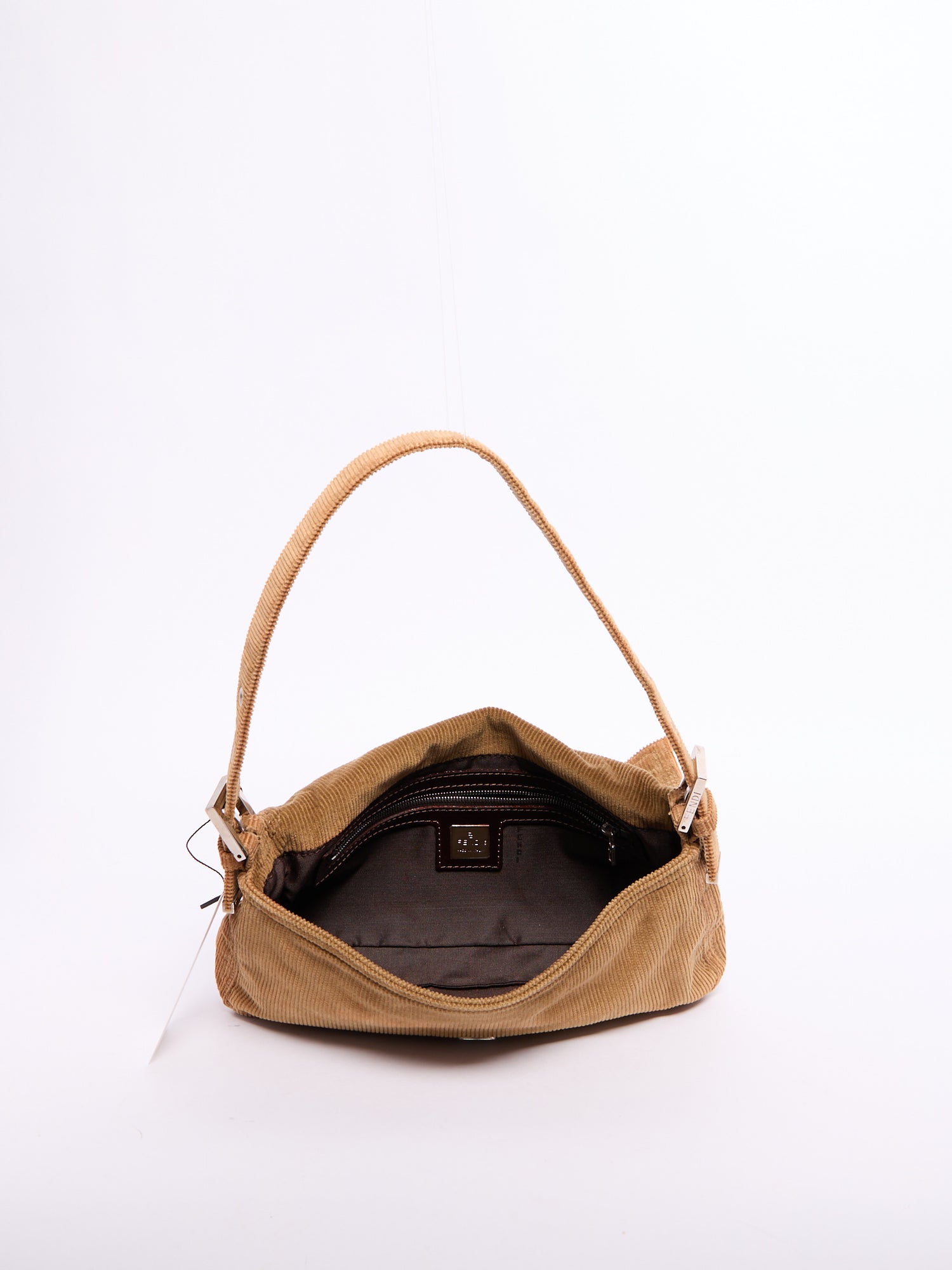 Fendi Brown Corduroy Baguette