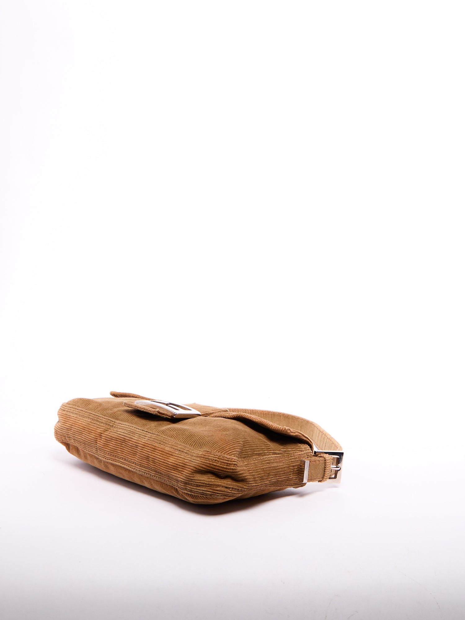 Fendi Brown Corduroy Baguette