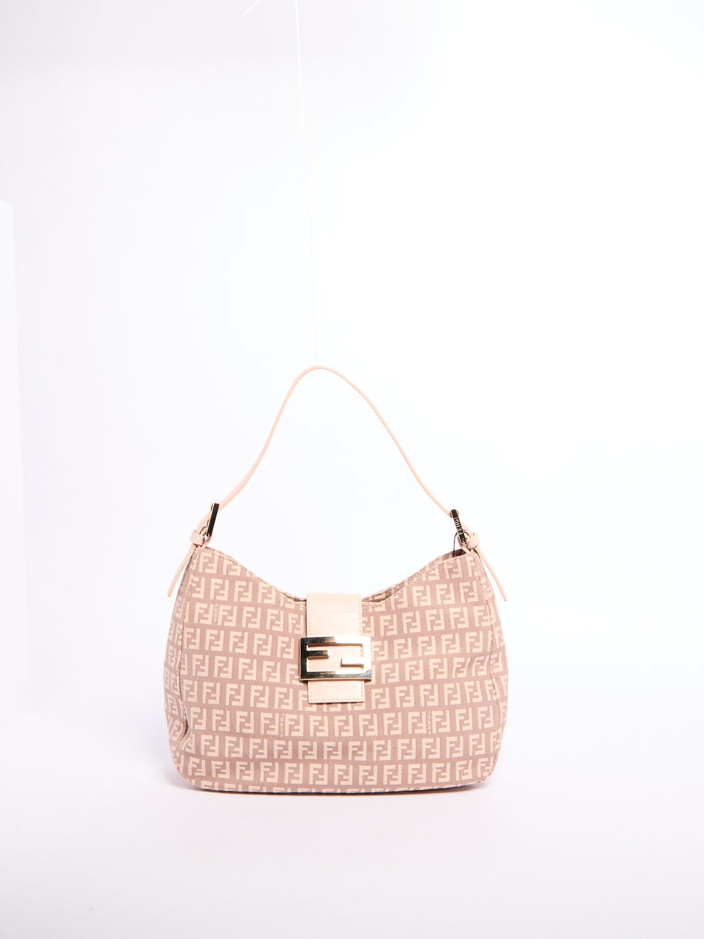 Fendi Light Pink Zucchino Shoulder Bag