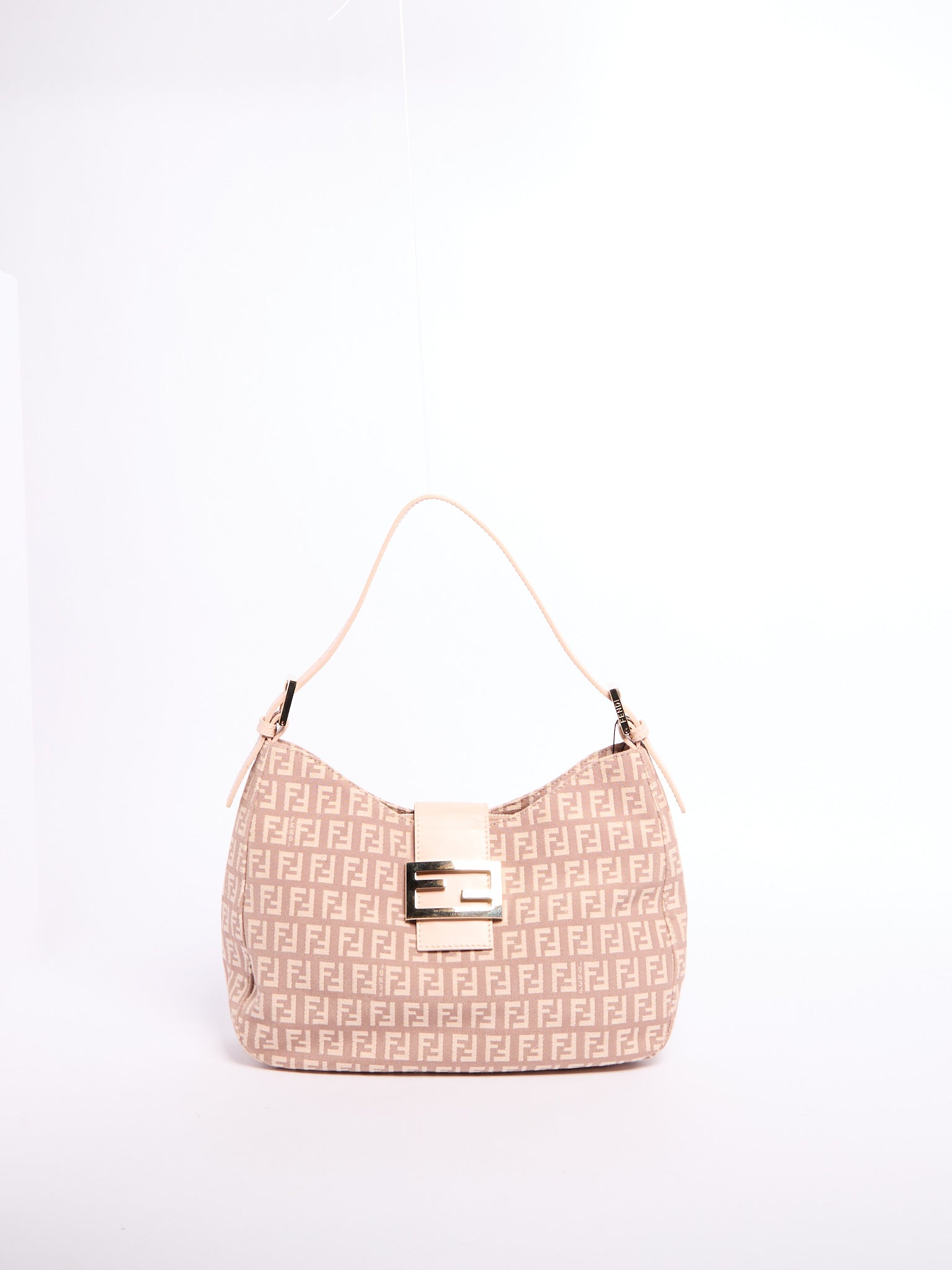 Fendi Light Pink Zucchino Shoulder Bag