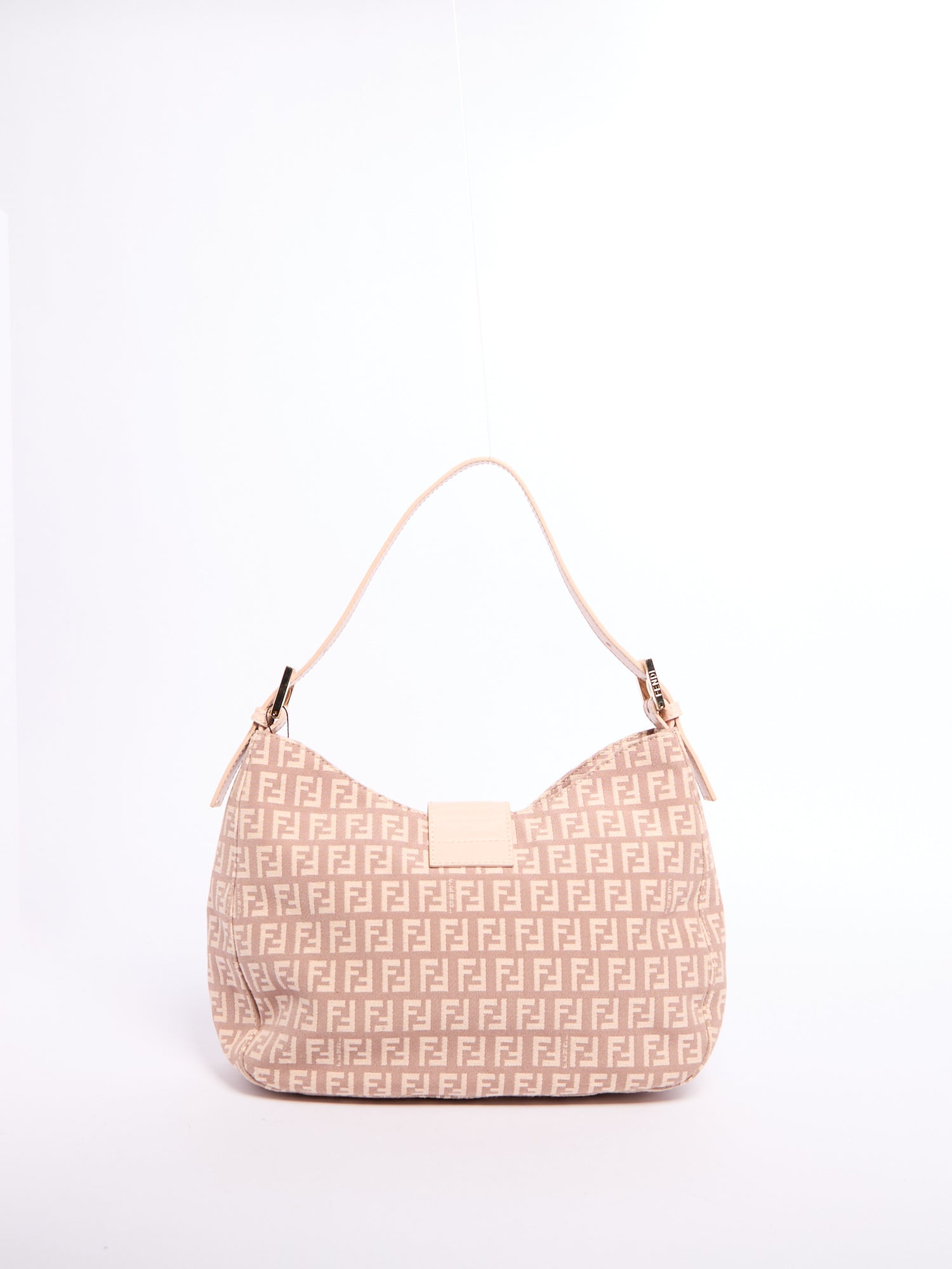 Fendi Light Pink Zucchino Shoulder Bag