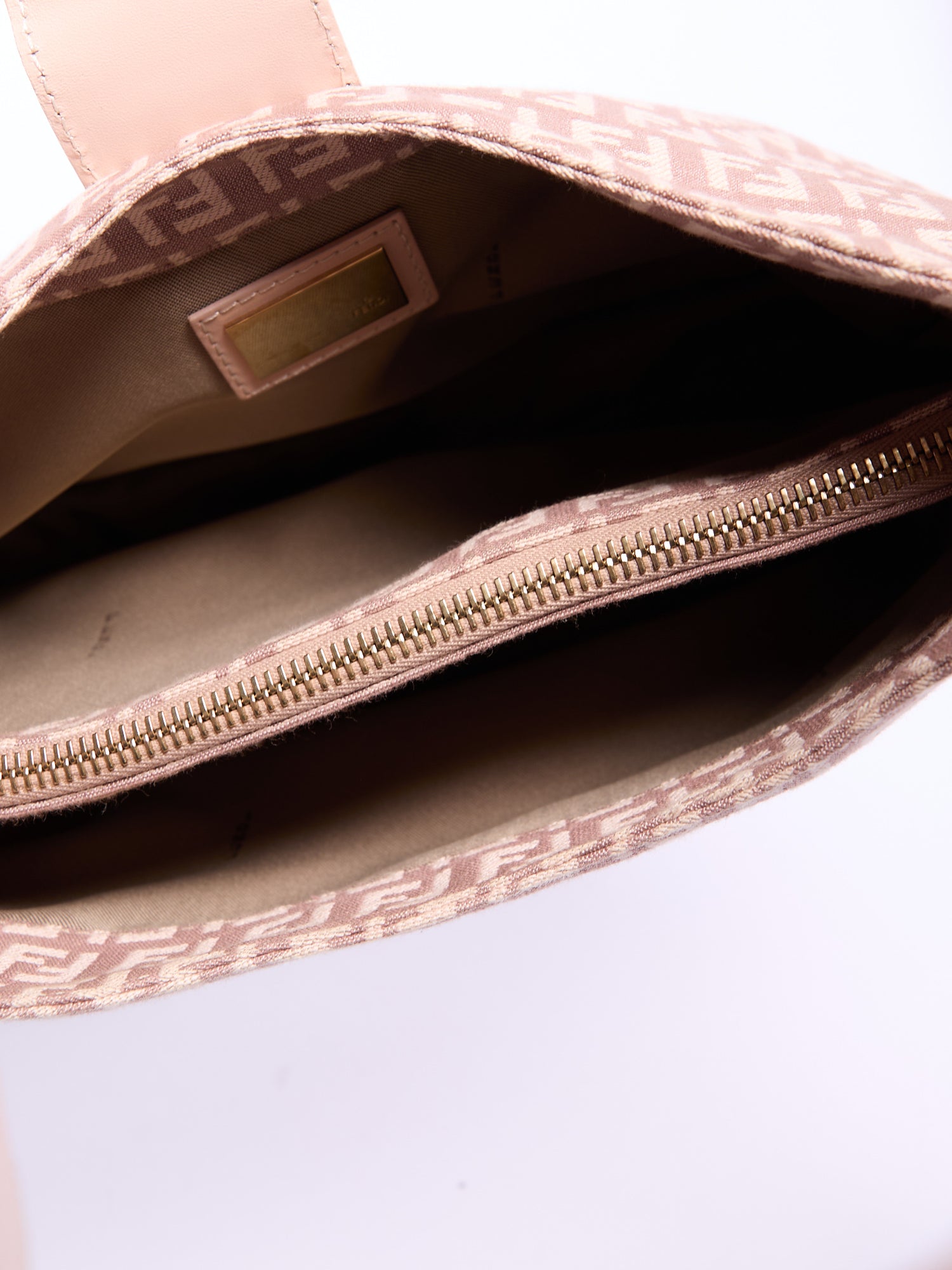 Fendi Light Pink Zucchino Shoulder Bag