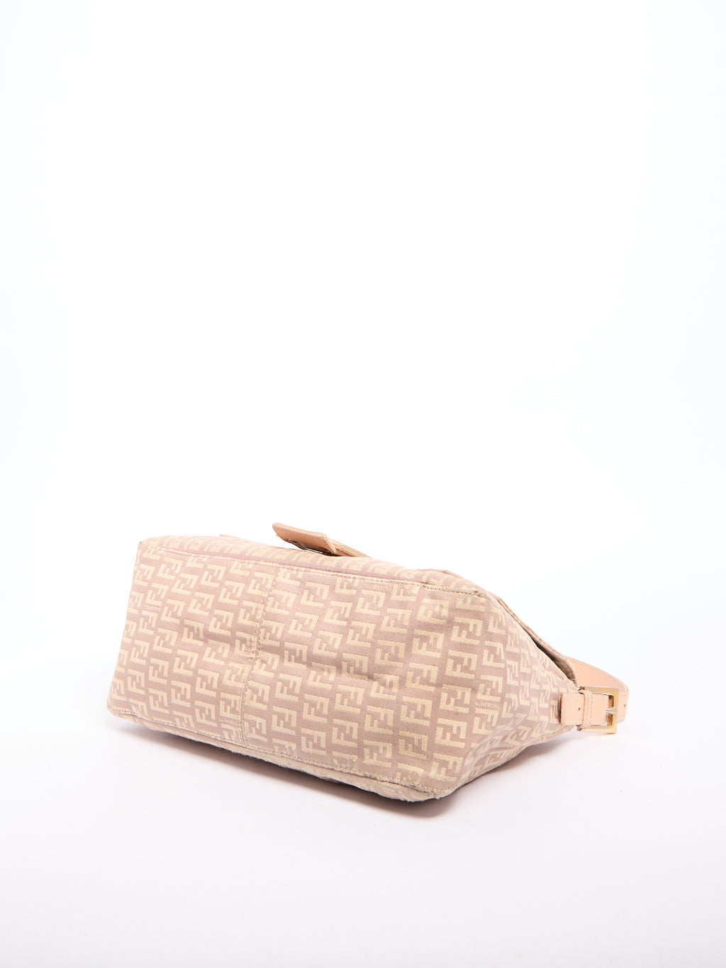 Fendi Pink Monogram Mamma Baguette Zucchino Shoulder Bag