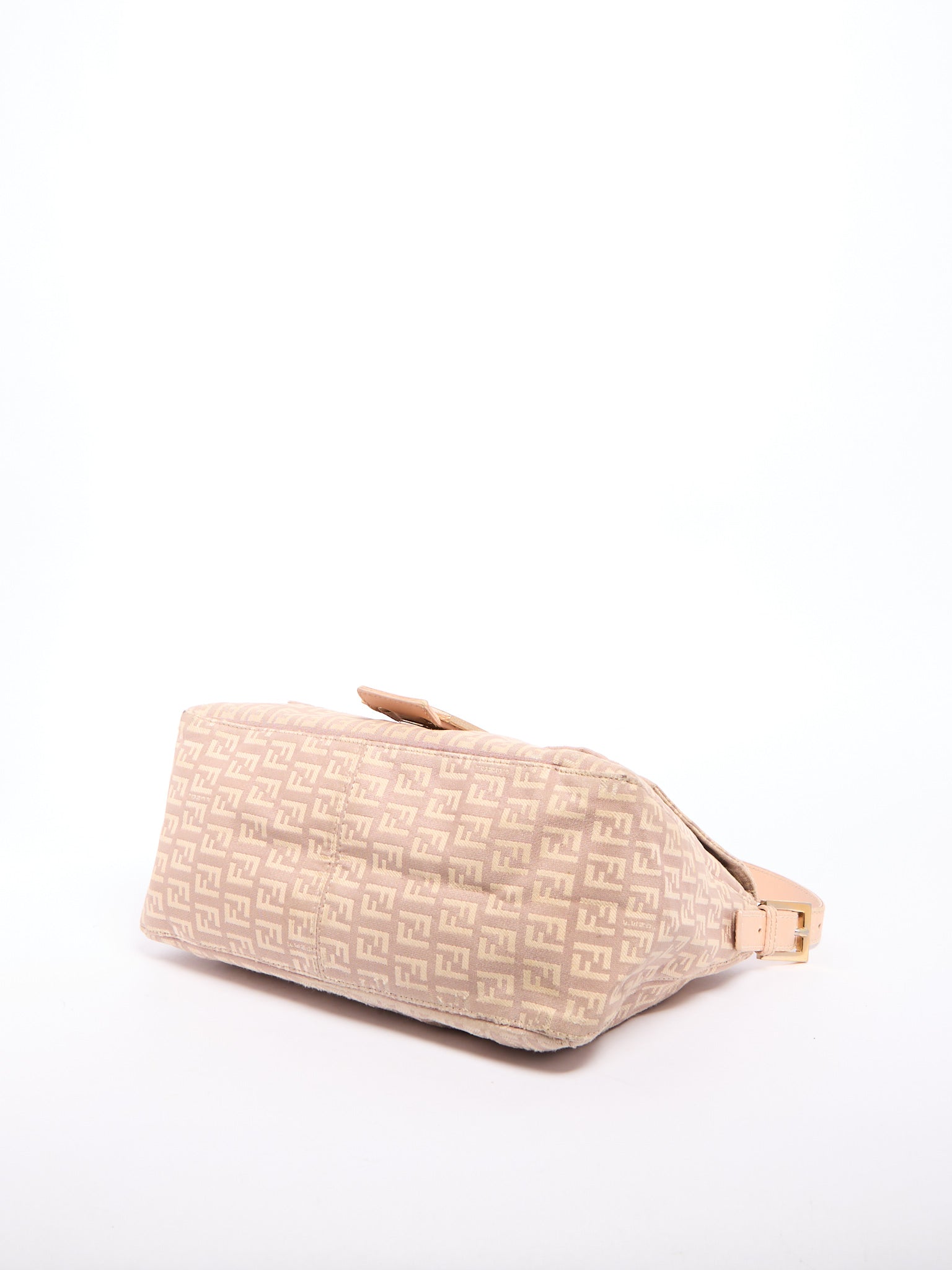 Fendi Pink Monogram Mamma Baguette Zucchino Shoulder Bag