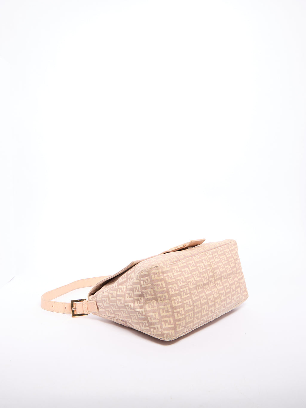 Fendi Pink Monogram Mamma Baguette Zucchino Shoulder Bag