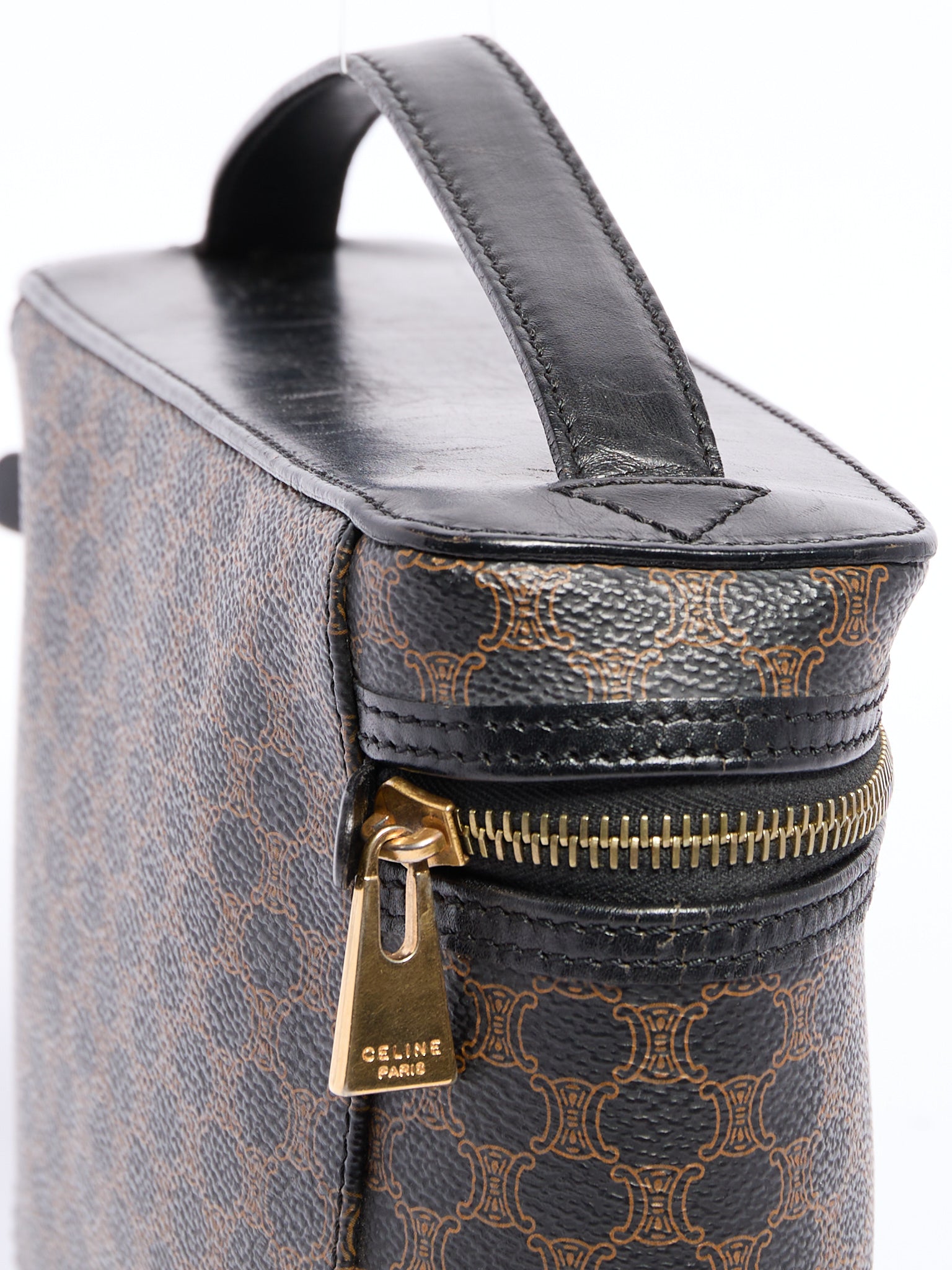 Celine Black Macadam Vanity Bag
