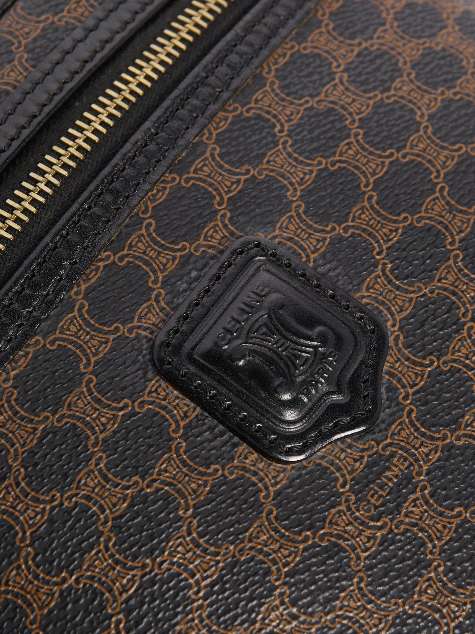 Celine Black Macadam Vanity Bag