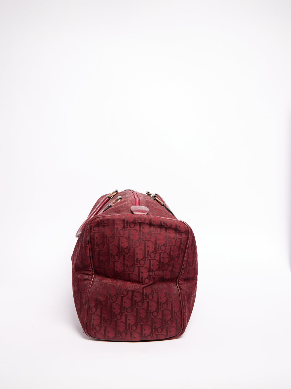 Christian Dior Red Nylon Trotter Boston Bag