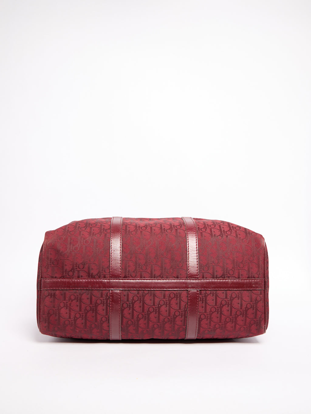 Christian Dior Red Nylon Trotter Boston Bag