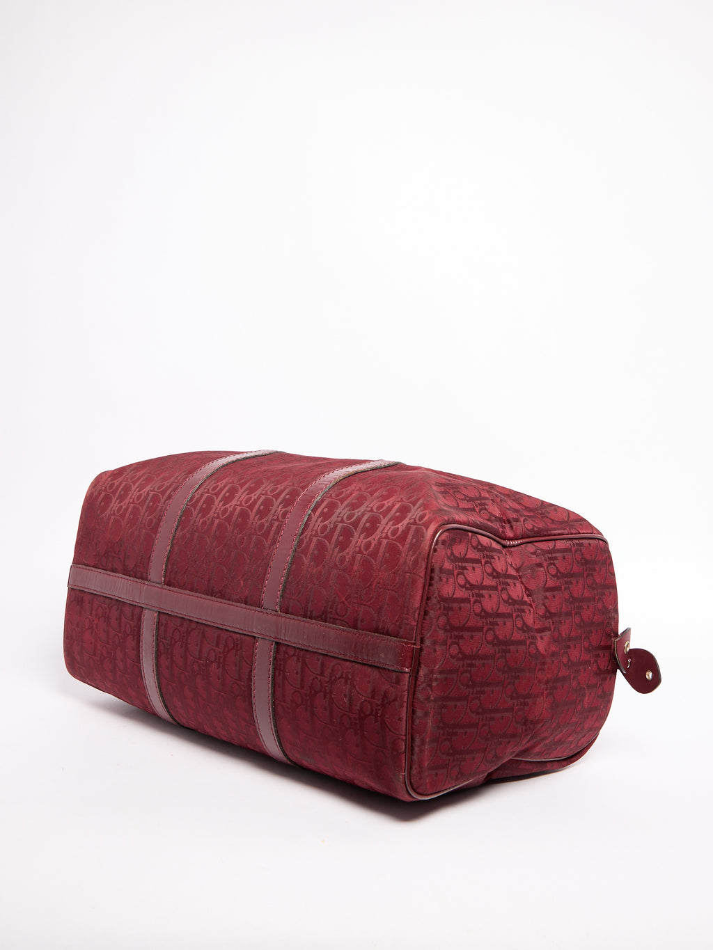 Christian Dior Red Nylon Trotter Boston Bag