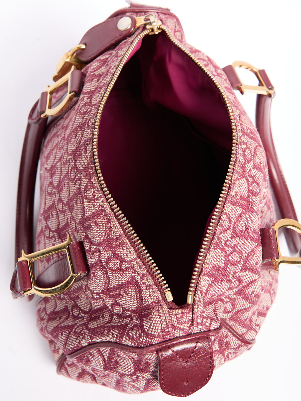 Christian Dior Red Trotter Boston Bag