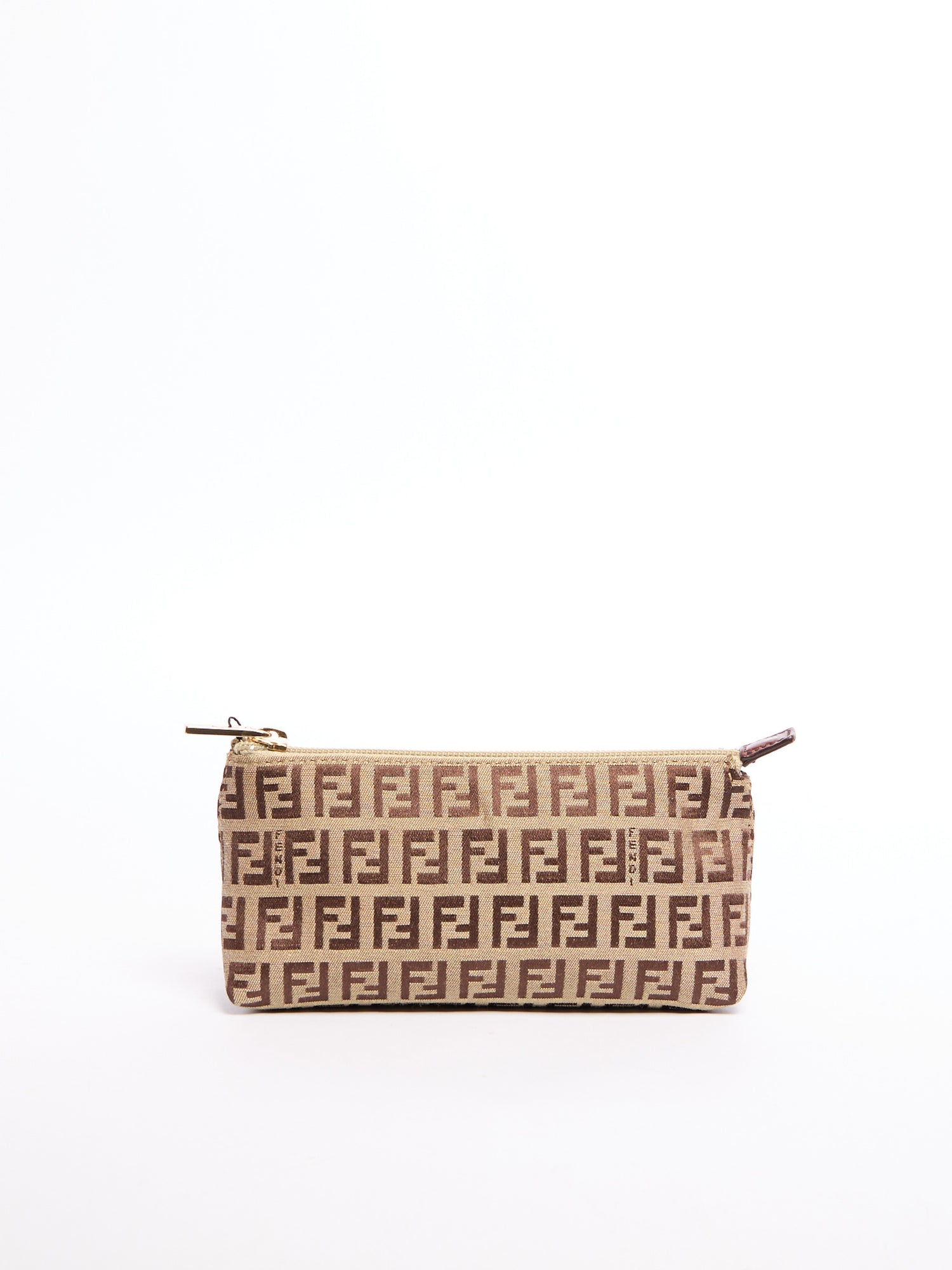 Fendi Brown/Grey Monogram Pouch