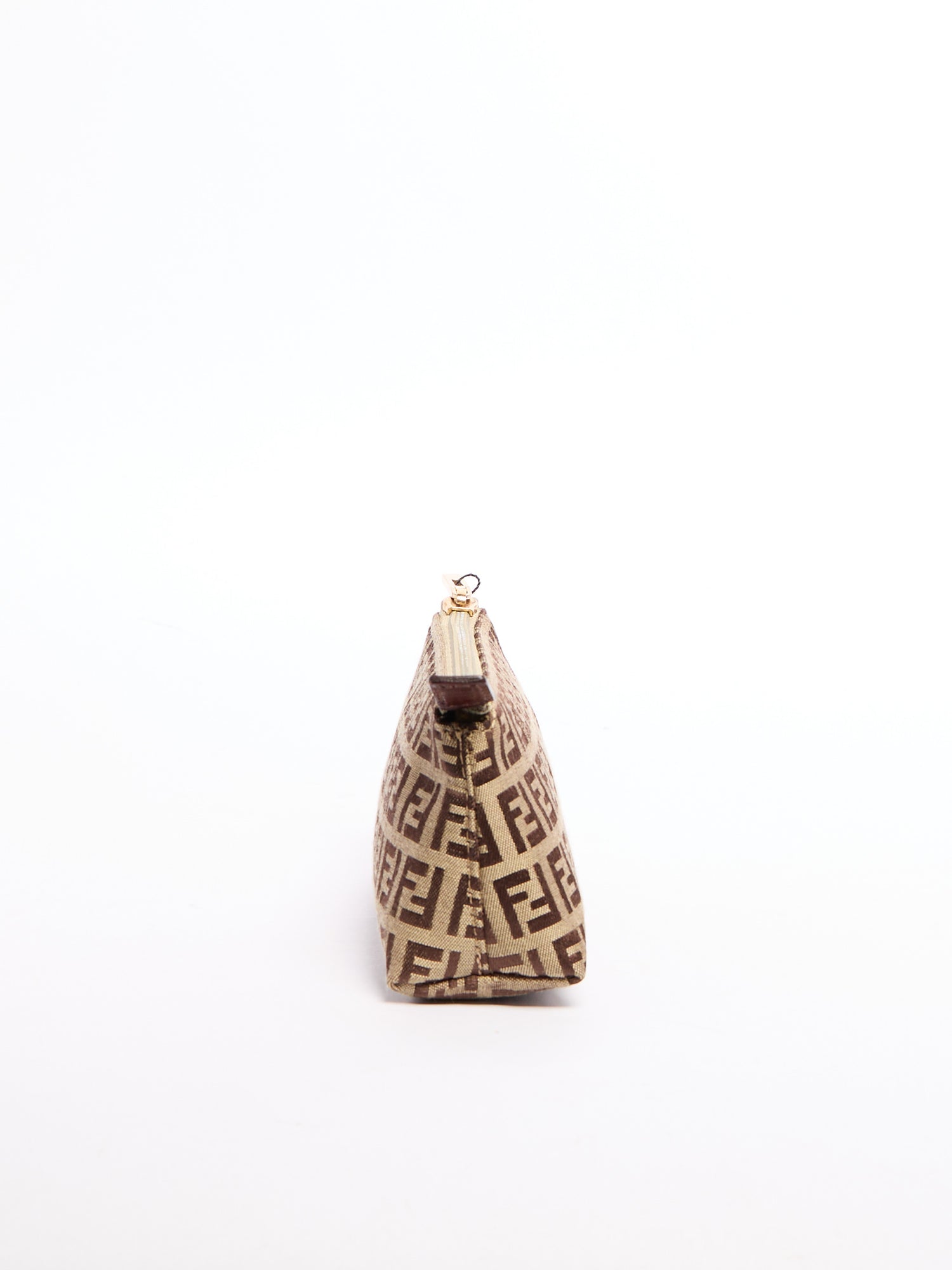 Fendi Brown/Grey Monogram Pouch