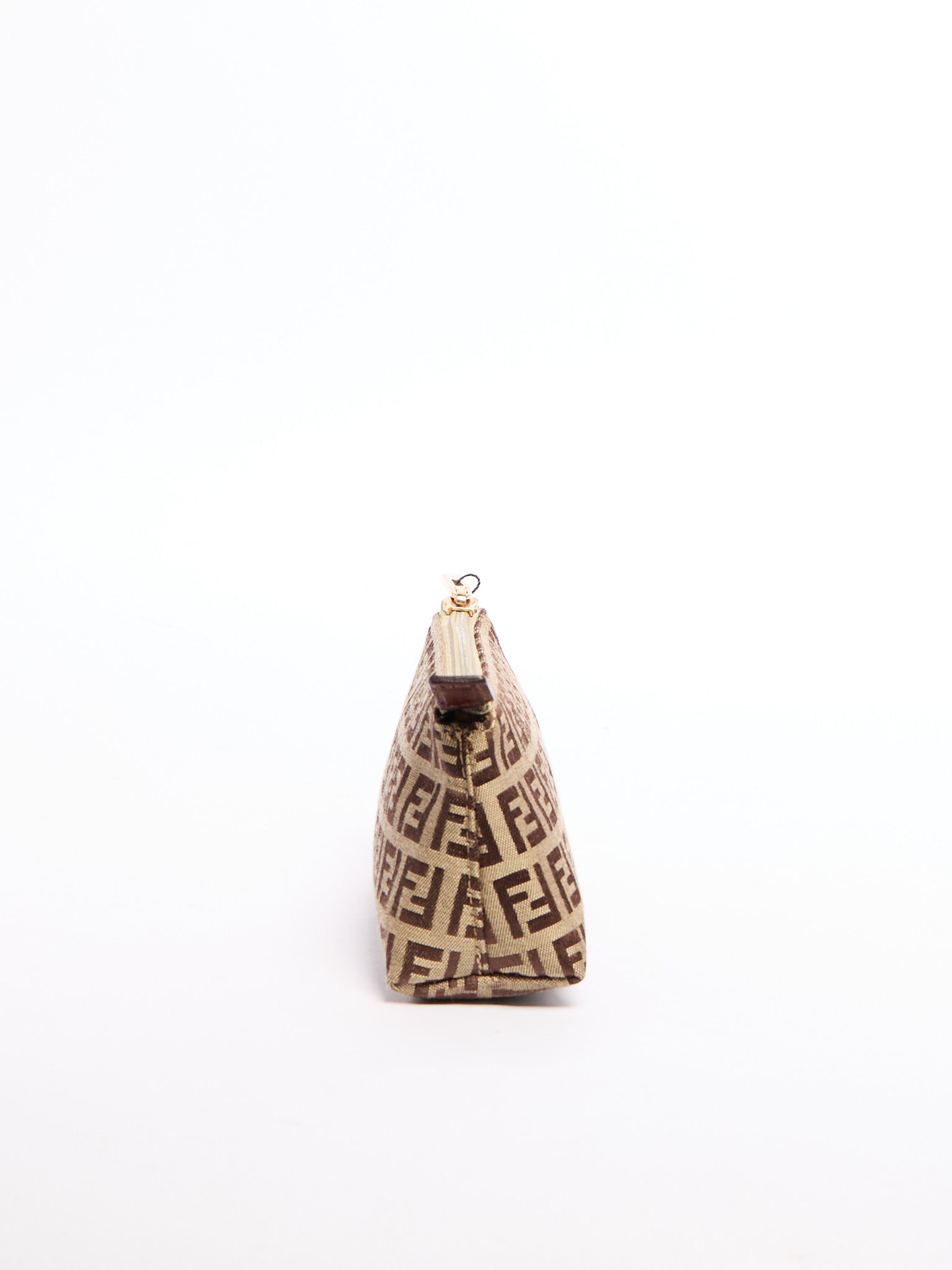 Fendi Brown/Grey Monogram Pouch