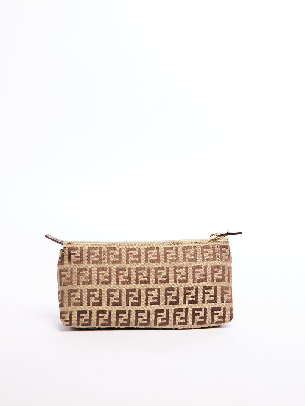 Fendi Brown/Grey Monogram Pouch