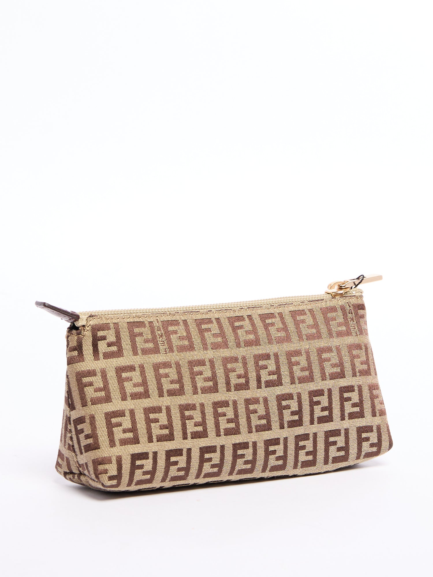 Fendi Brown/Grey Monogram Pouch