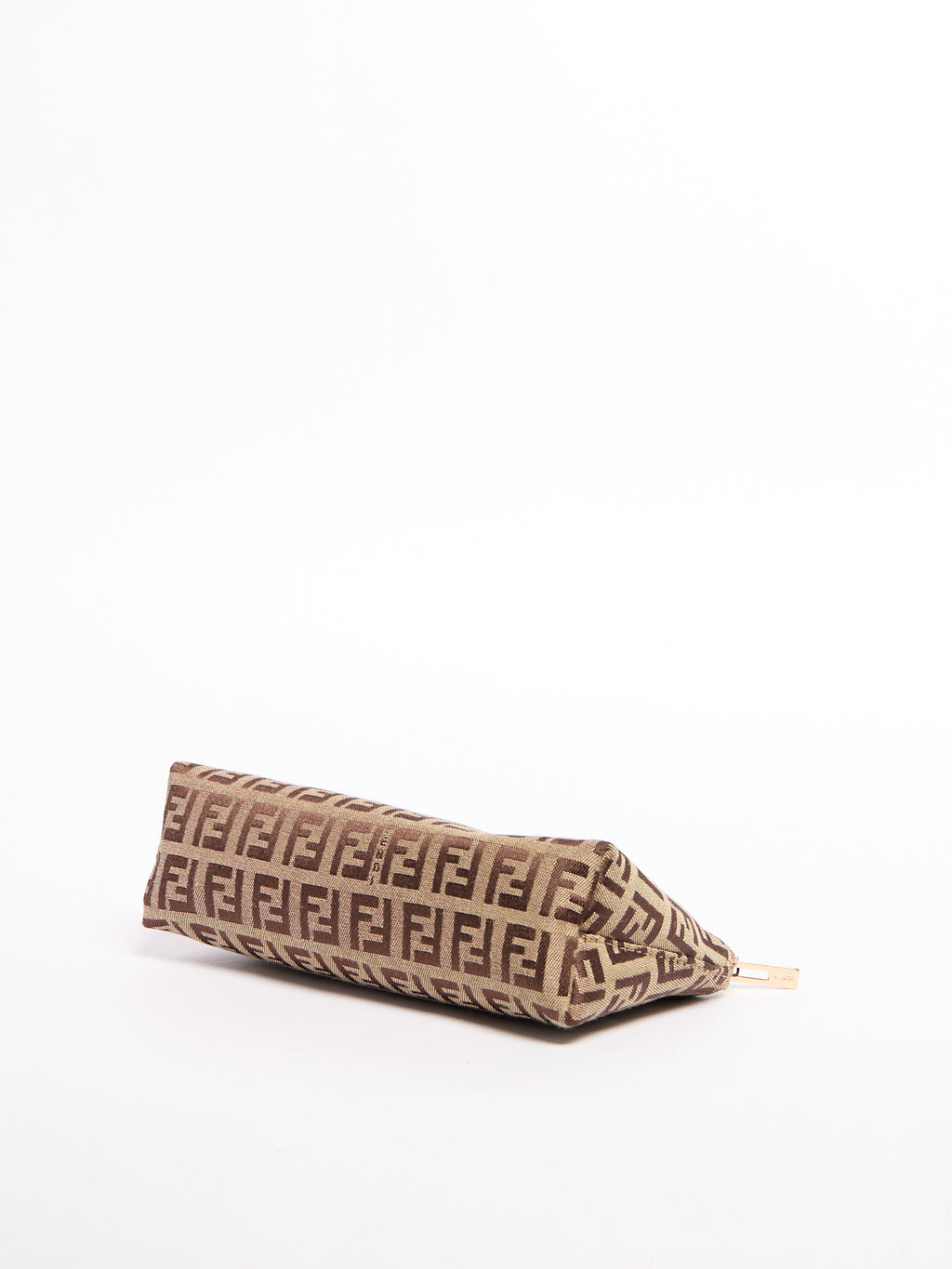 Fendi Brown/Grey Monogram Pouch