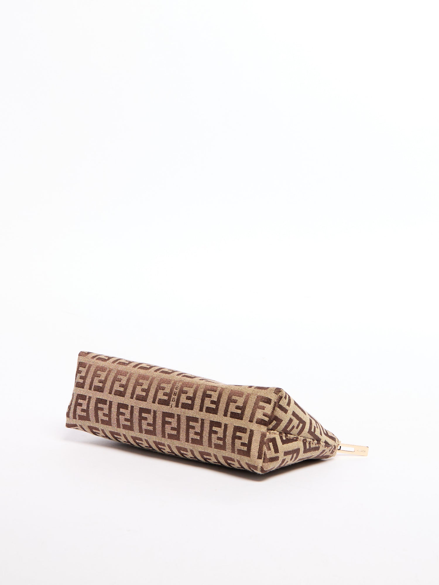 Fendi Brown/Grey Monogram Pouch