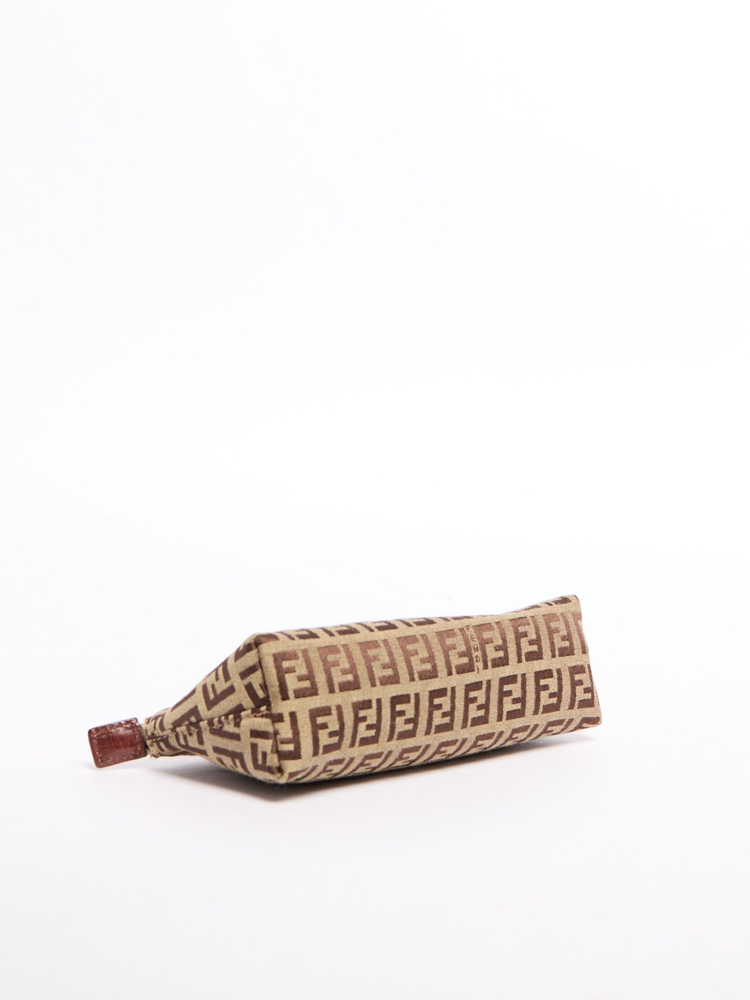 Fendi Brown/Grey Monogram Pouch