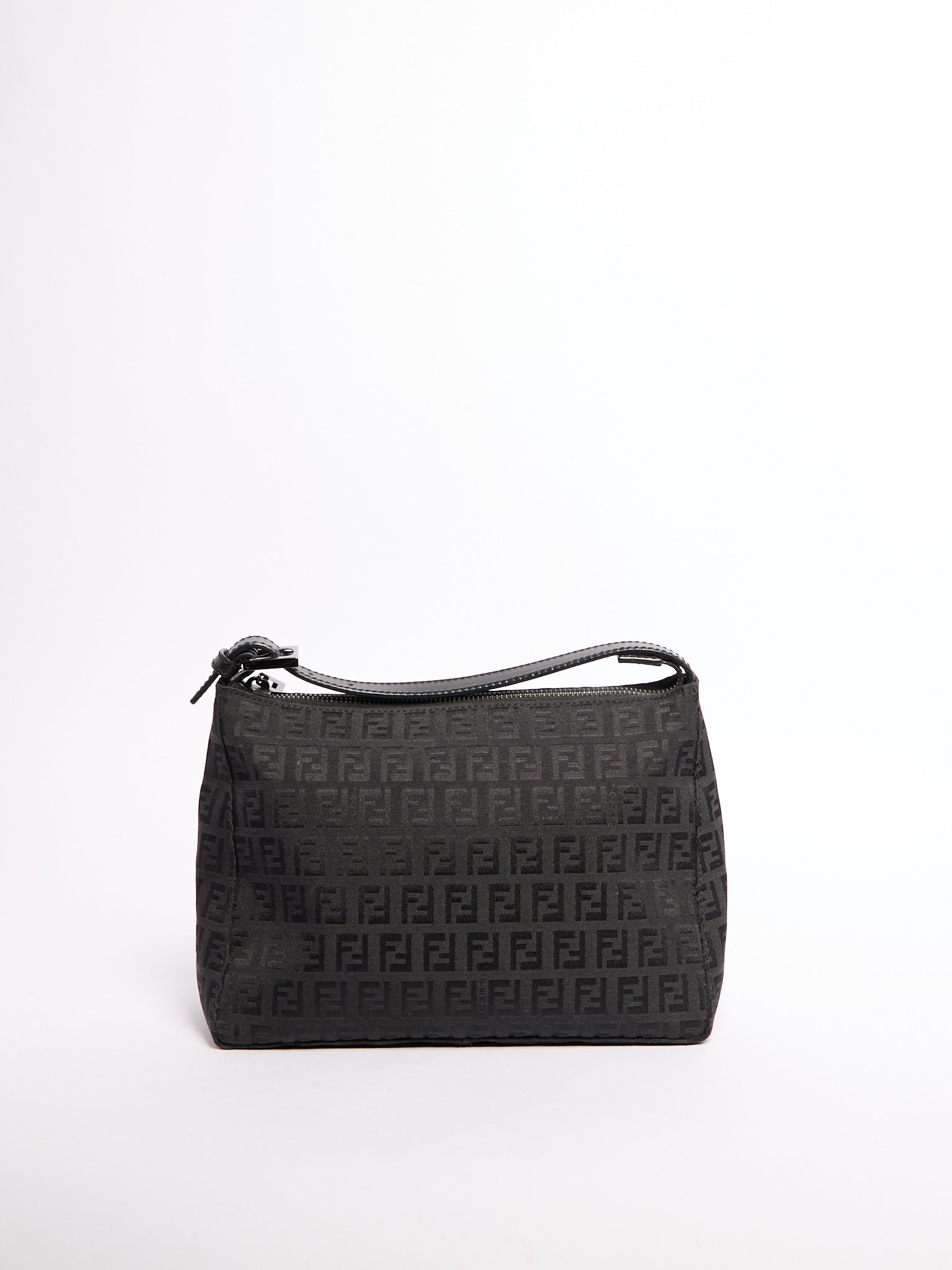 FENDI Black Zucca Purse