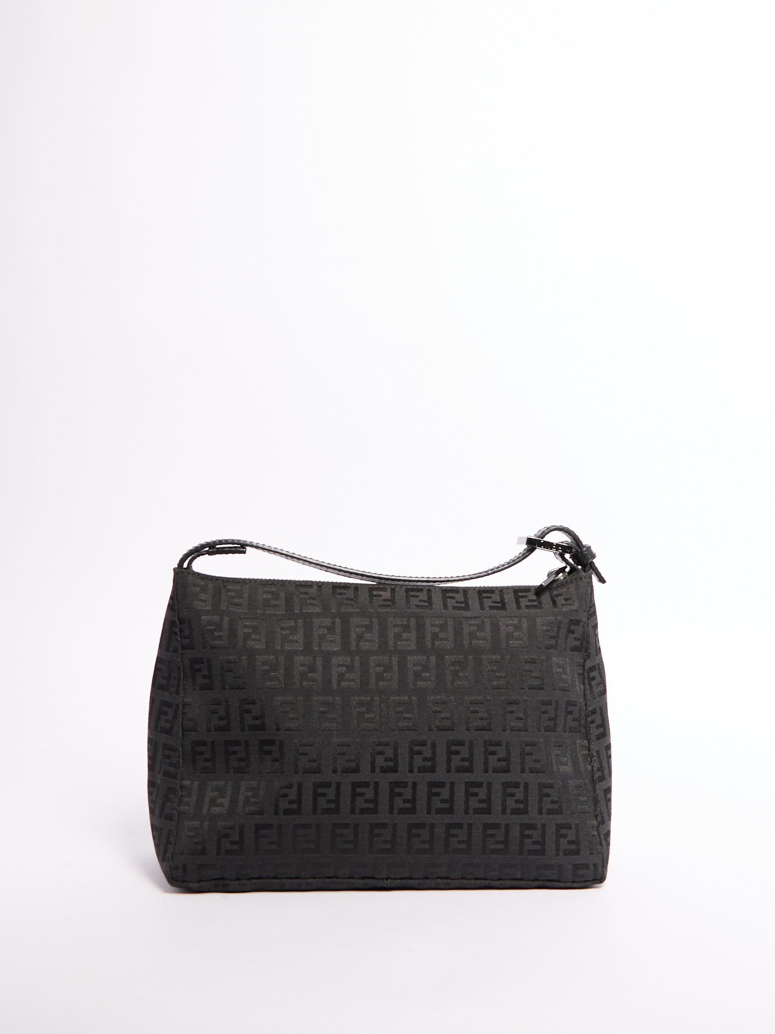 FENDI Black Zucca Purse