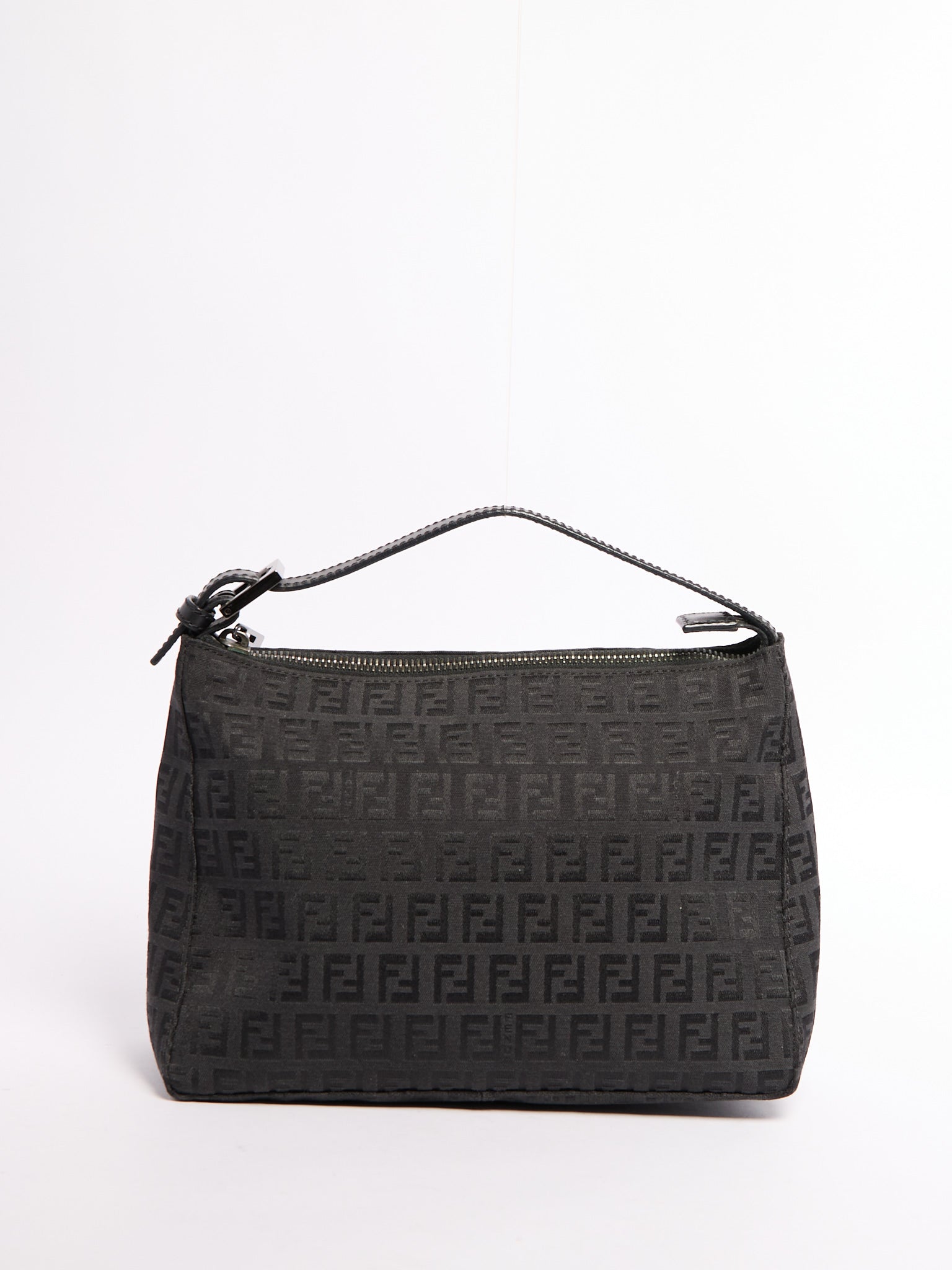 FENDI Black Zucca Purse