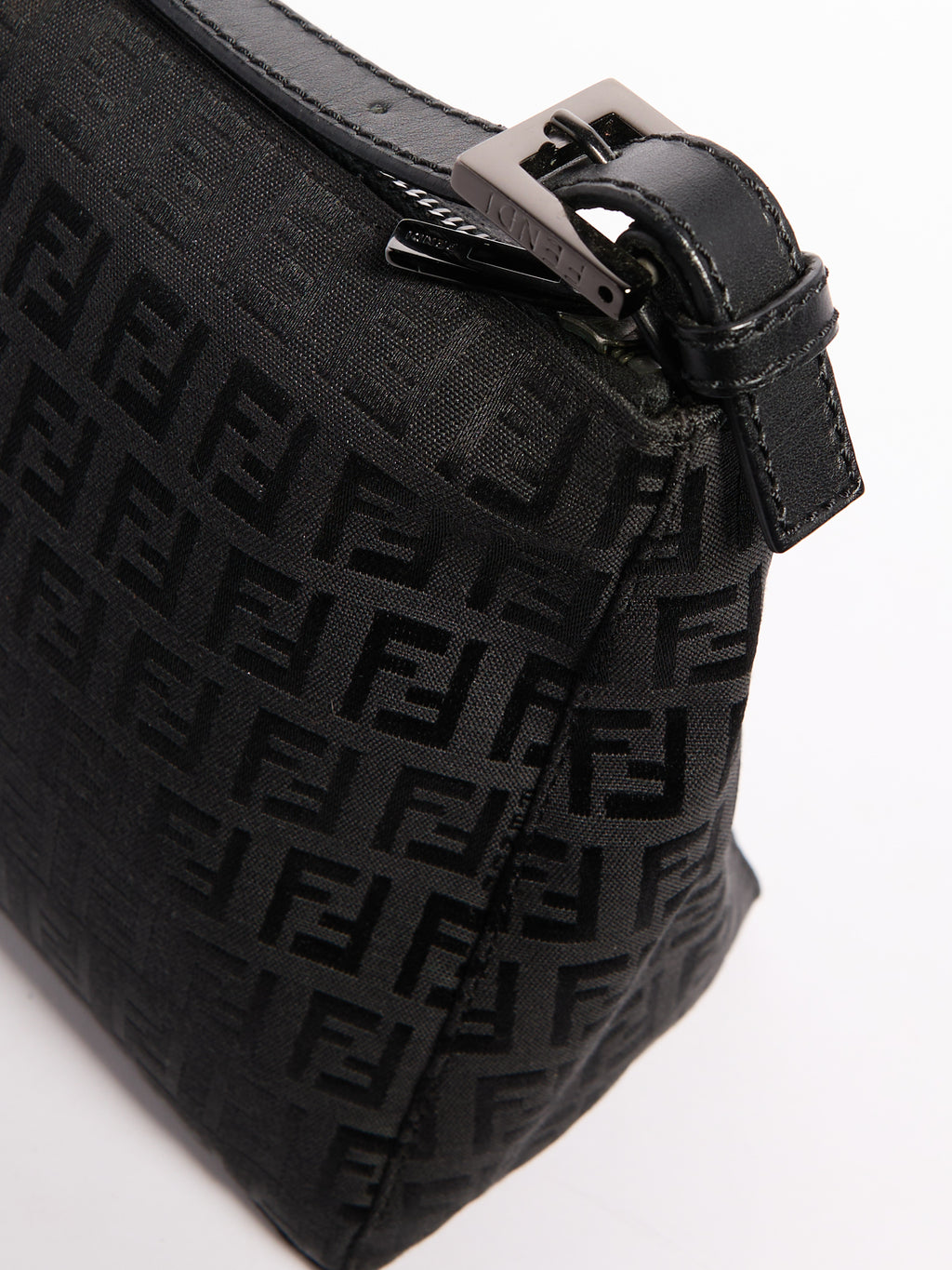 FENDI Black Zucca Purse
