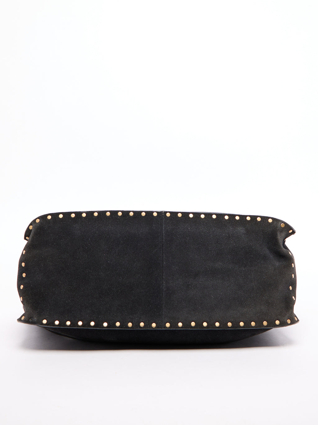 Celine Black Suede Boogie Bag w/ Studs