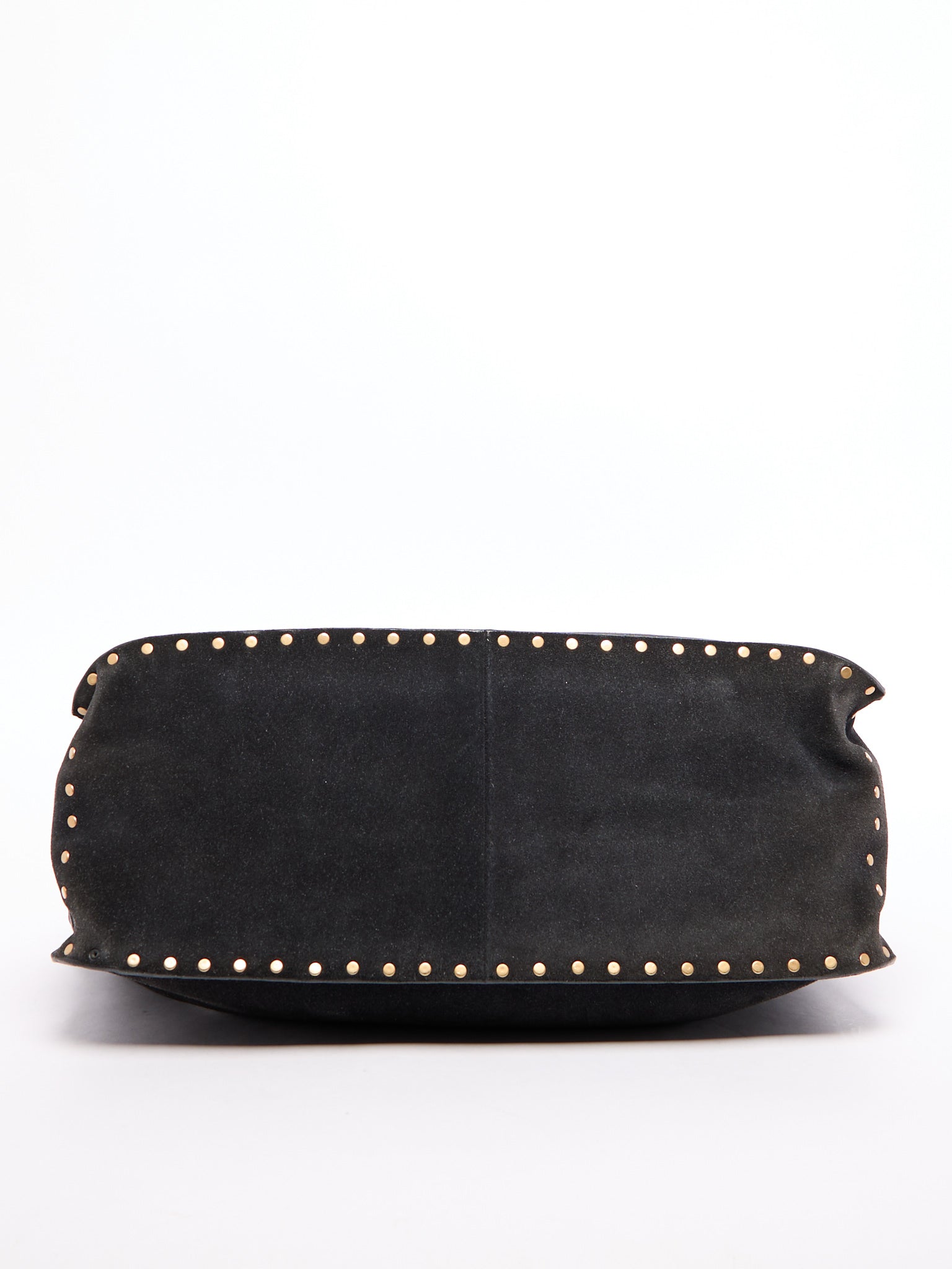 Celine Black Suede Boogie Bag w/ Studs