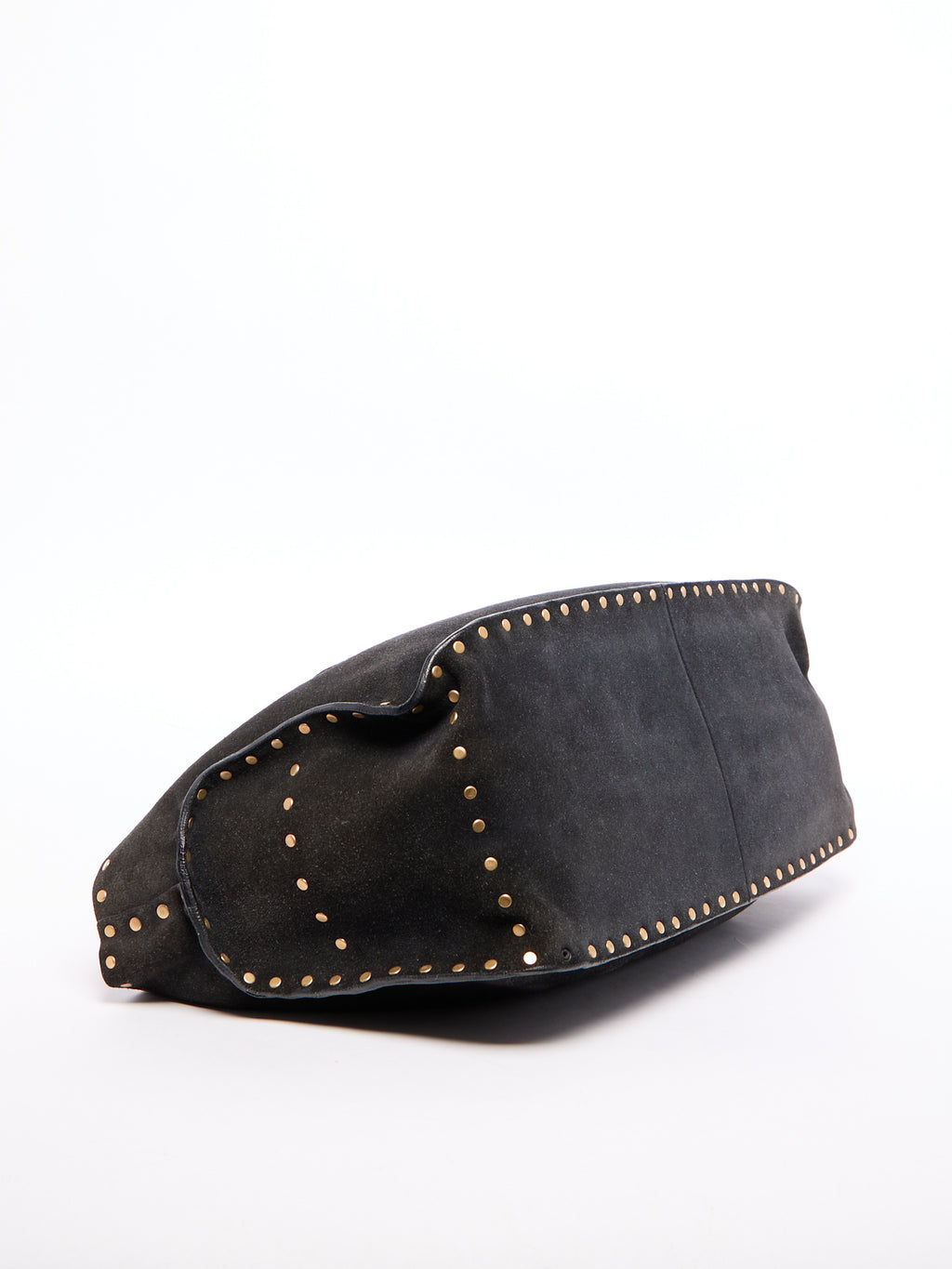 Celine Black Suede Boogie Bag w/ Studs