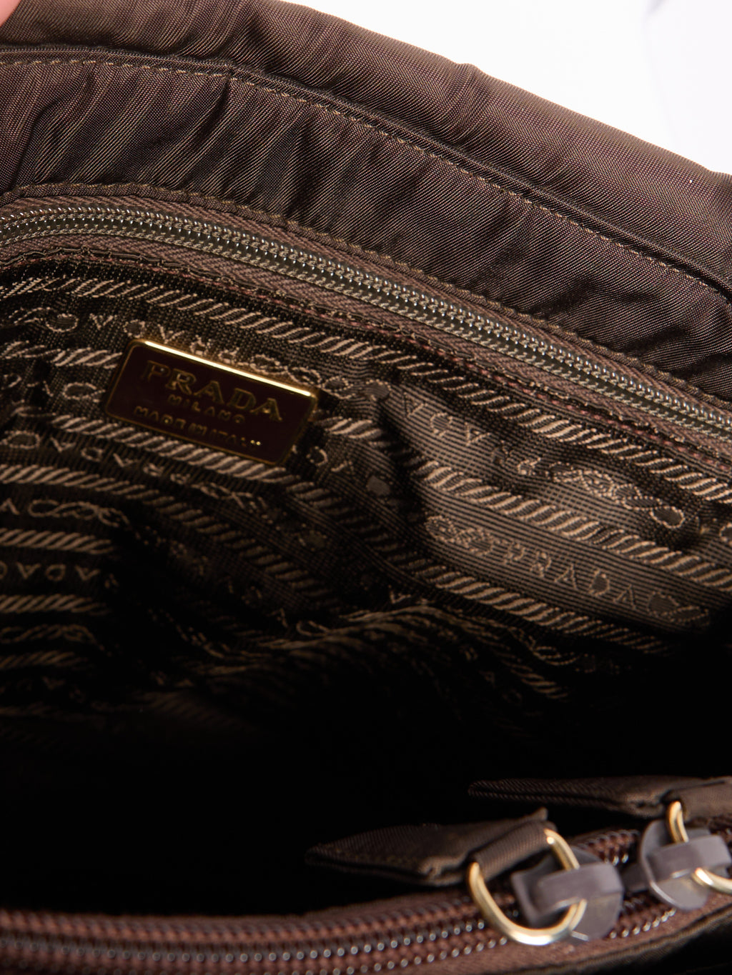 Prada Nylon Hand Bag w/ Pockets