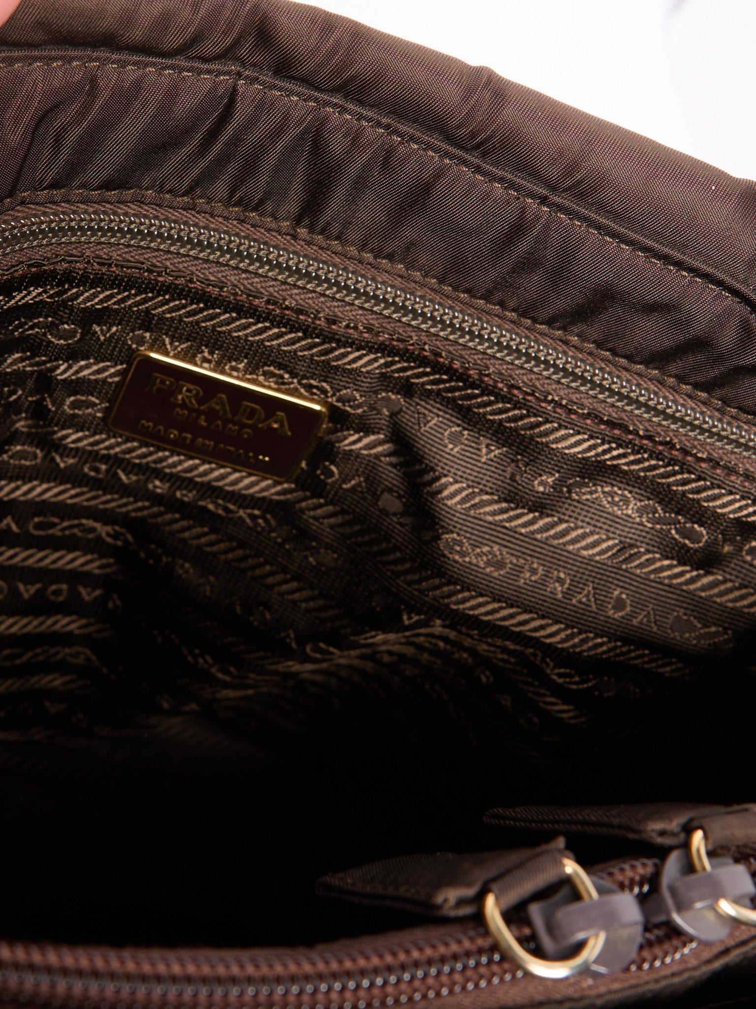 Prada Nylon Hand Bag w/ Pockets