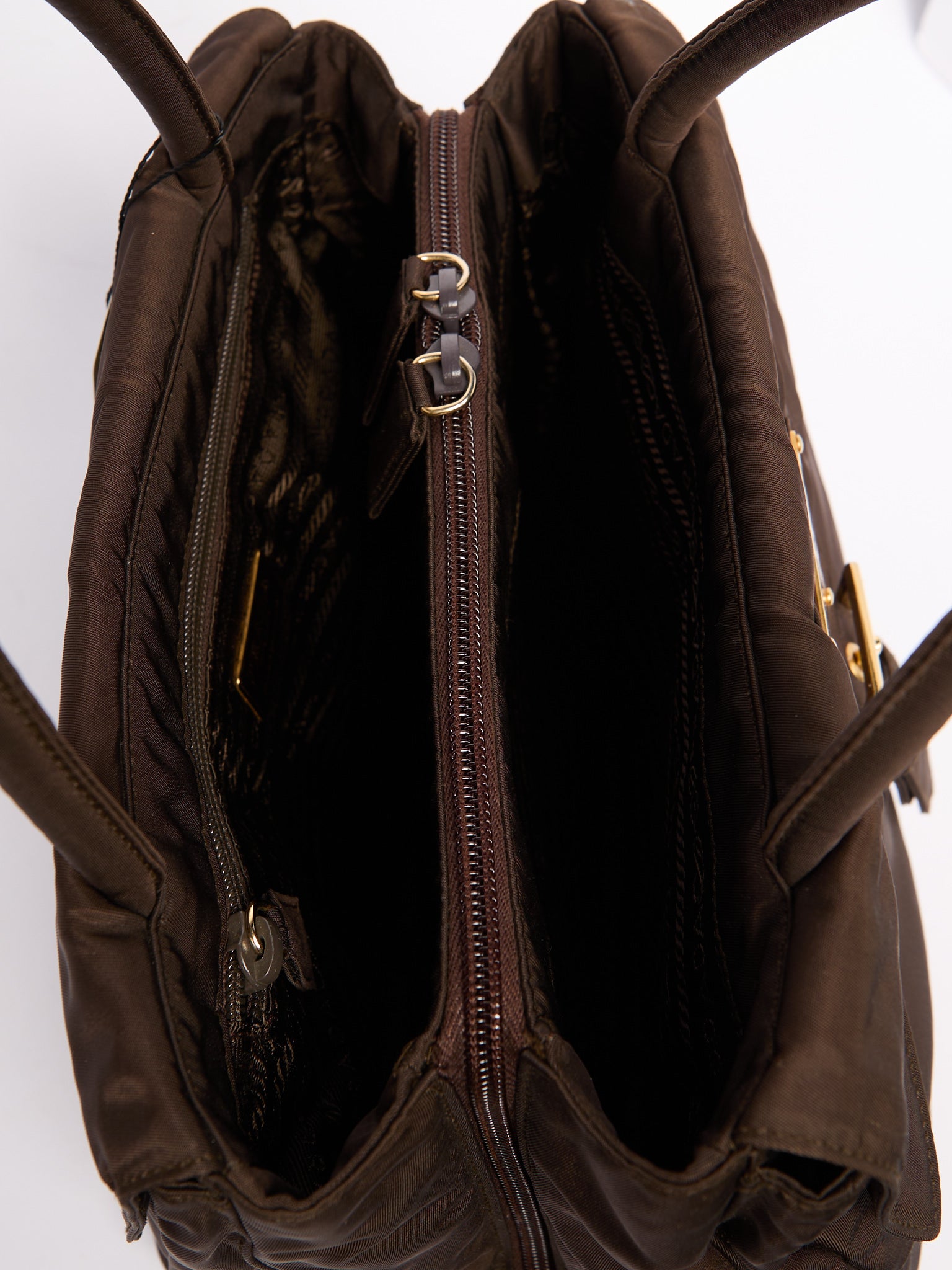 Prada Nylon Hand Bag w/ Pockets