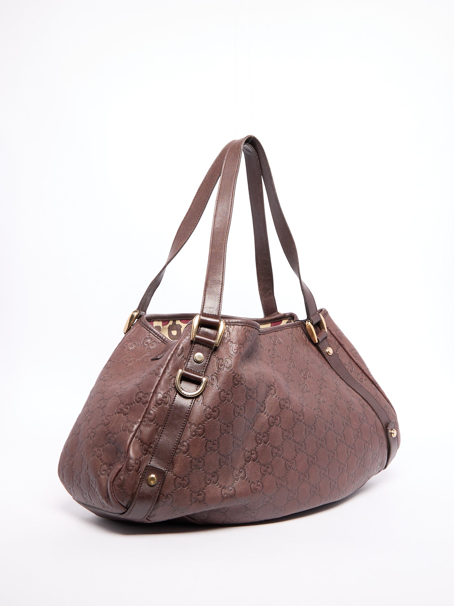 Gucci Brown Monogram Shoulder Bag