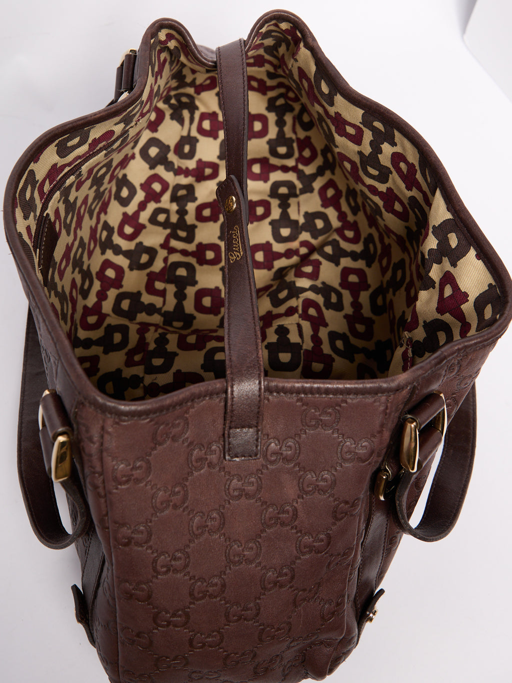 Gucci Brown Monogram Shoulder Bag
