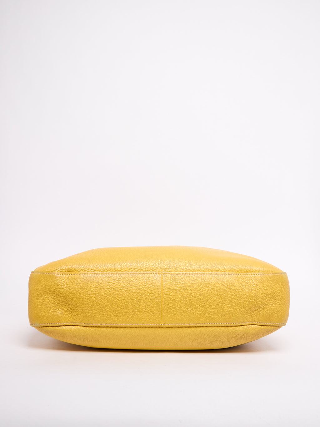 Prada Yellow Pebbled Leather Hobo Bag