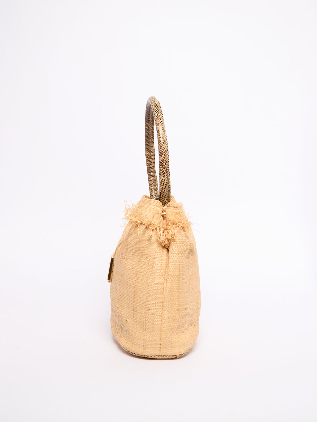 Fendi Raffia Bucket Bag