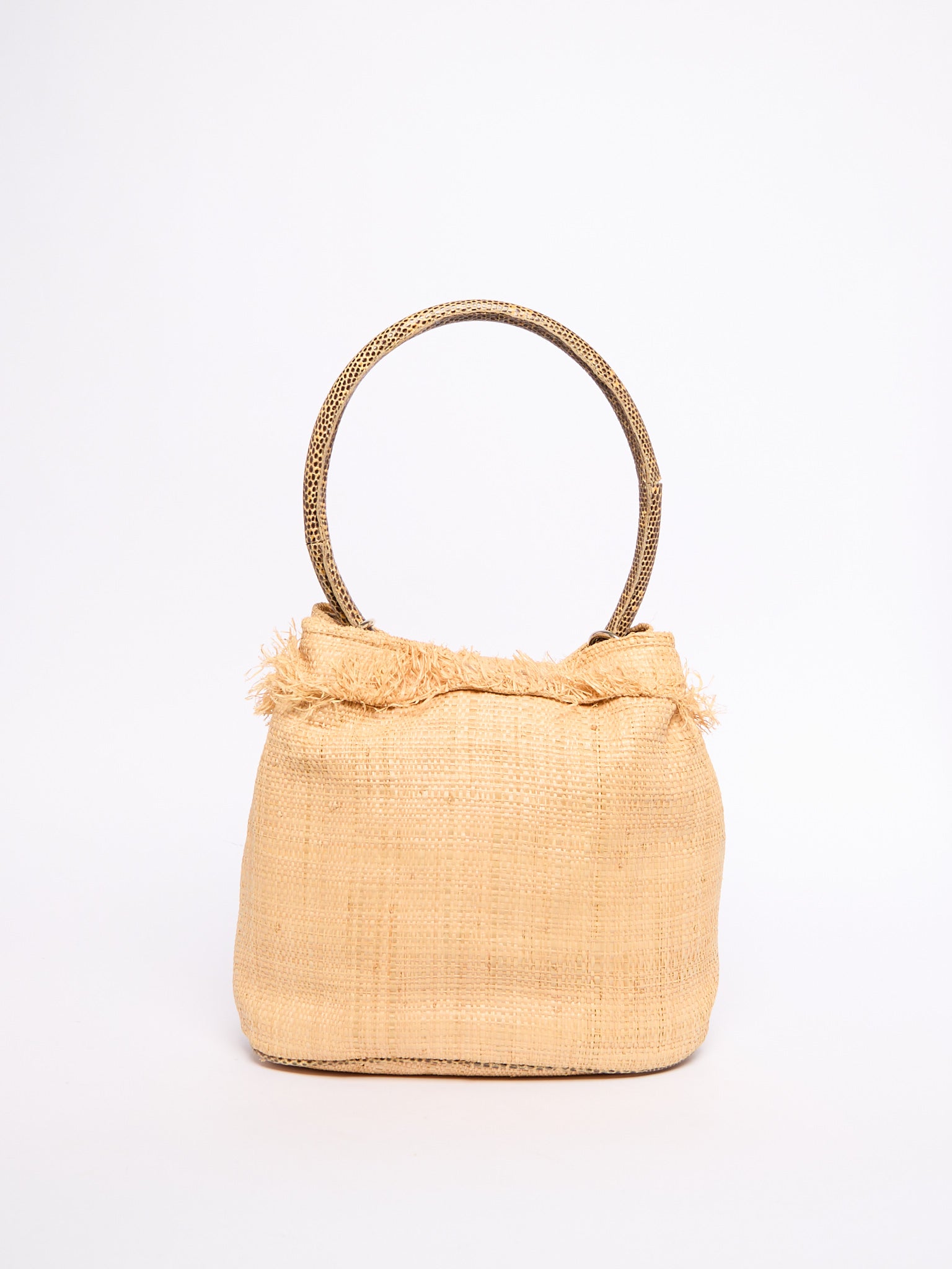 Fendi Raffia Bucket Bag
