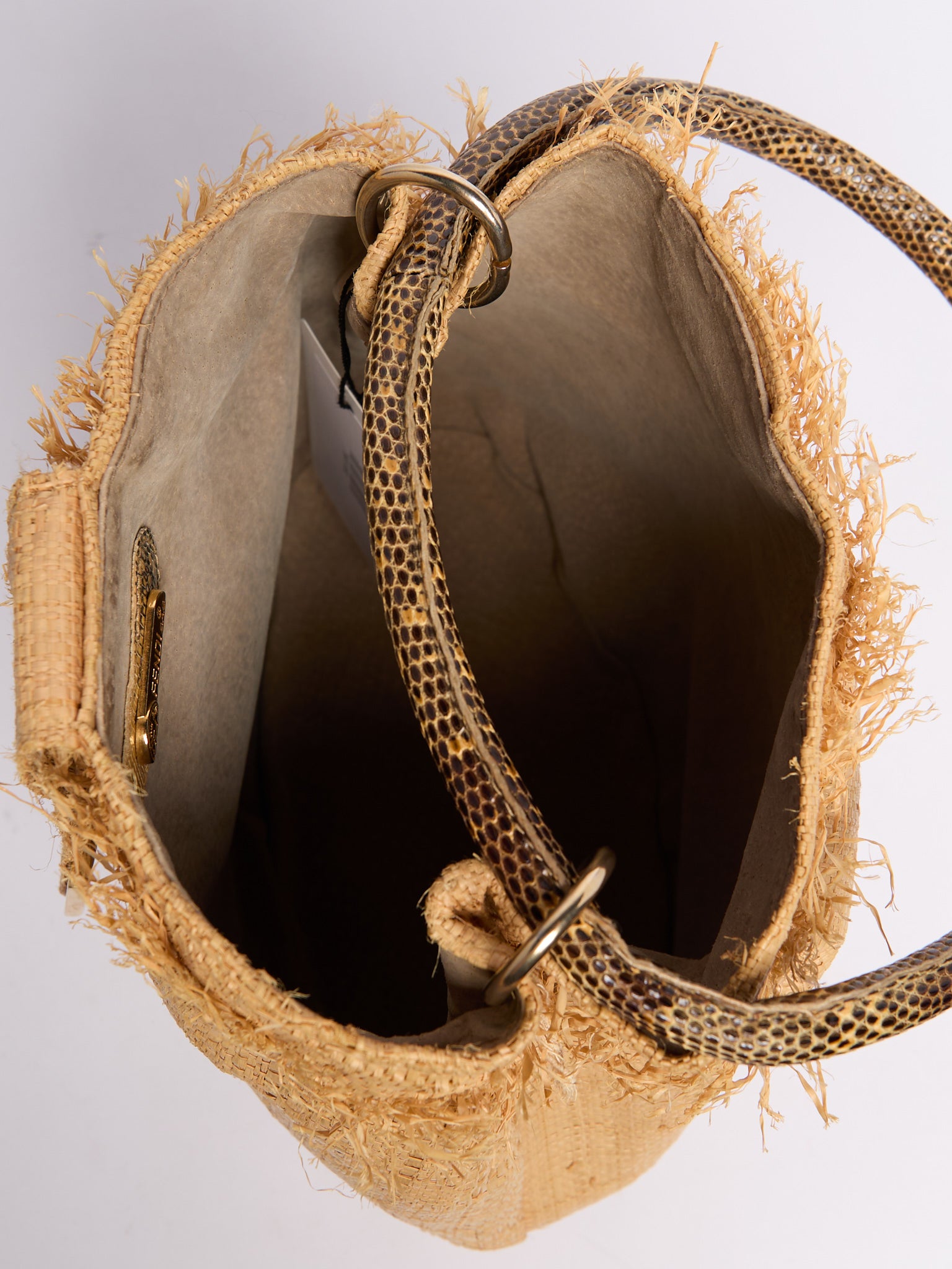 Fendi Raffia Bucket Bag