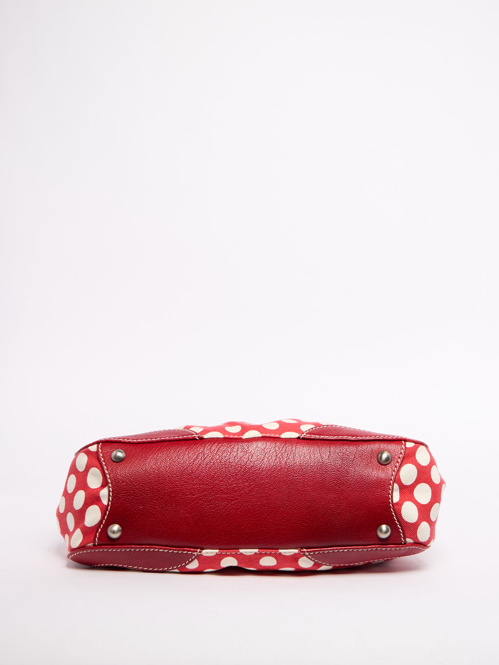 Miu Miu Red Polka Dot Shoulder Bag