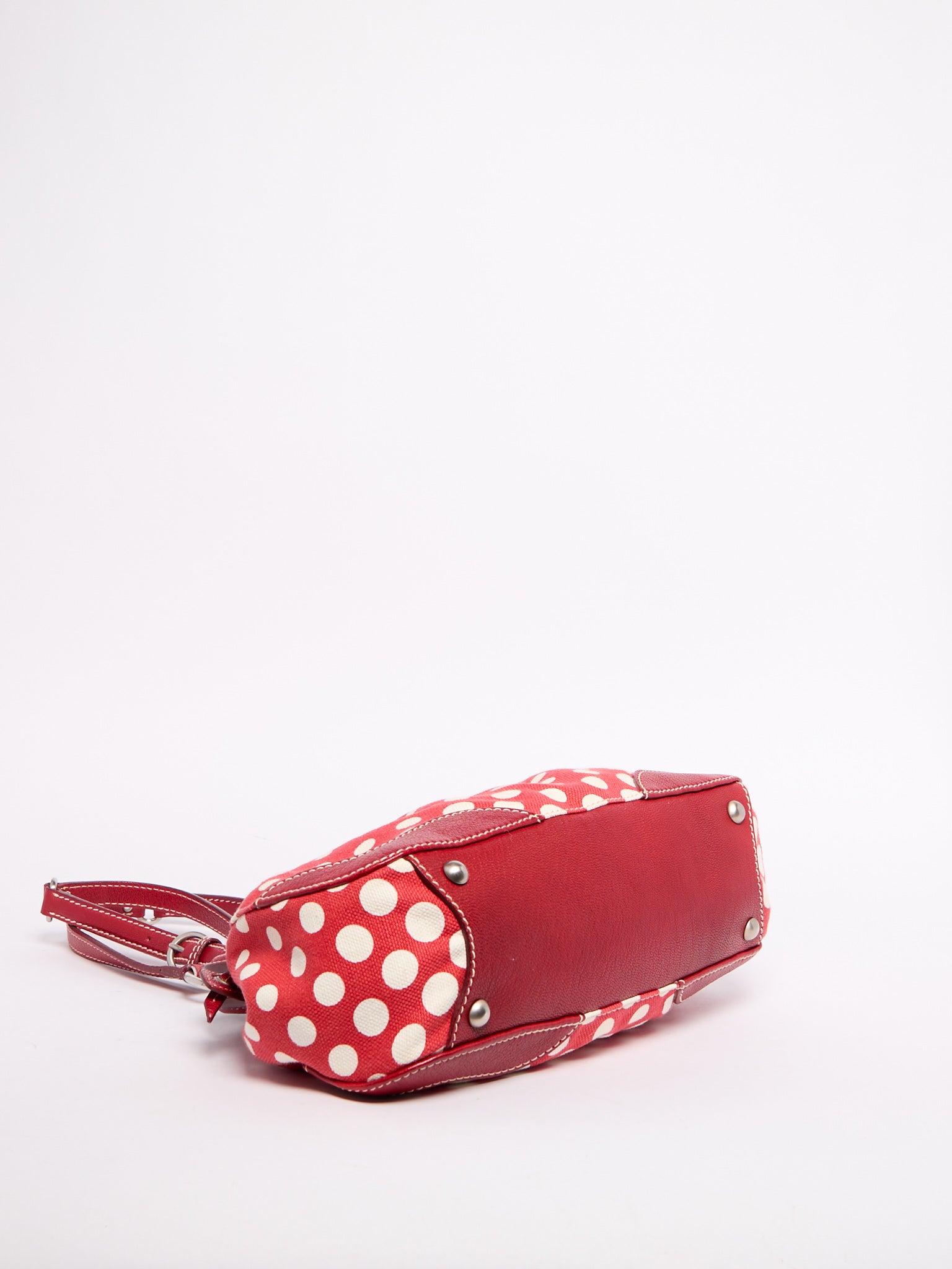 Miu Miu Red Polka Dot Shoulder Bag