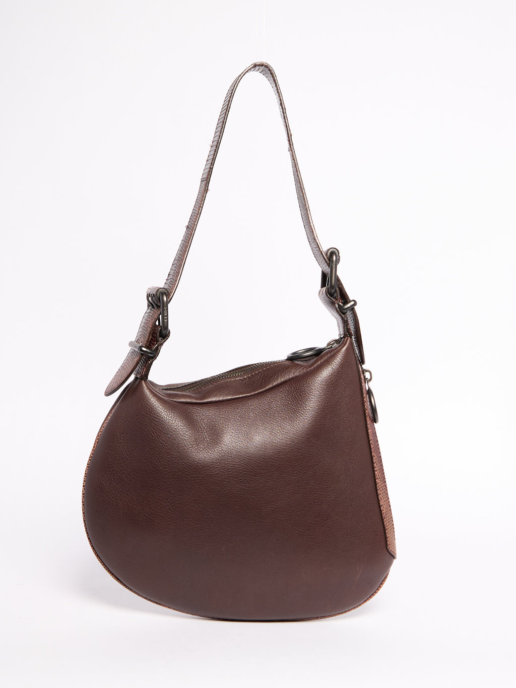 Fendi Selleria Leather and Python Embroidered Shoulder Bag