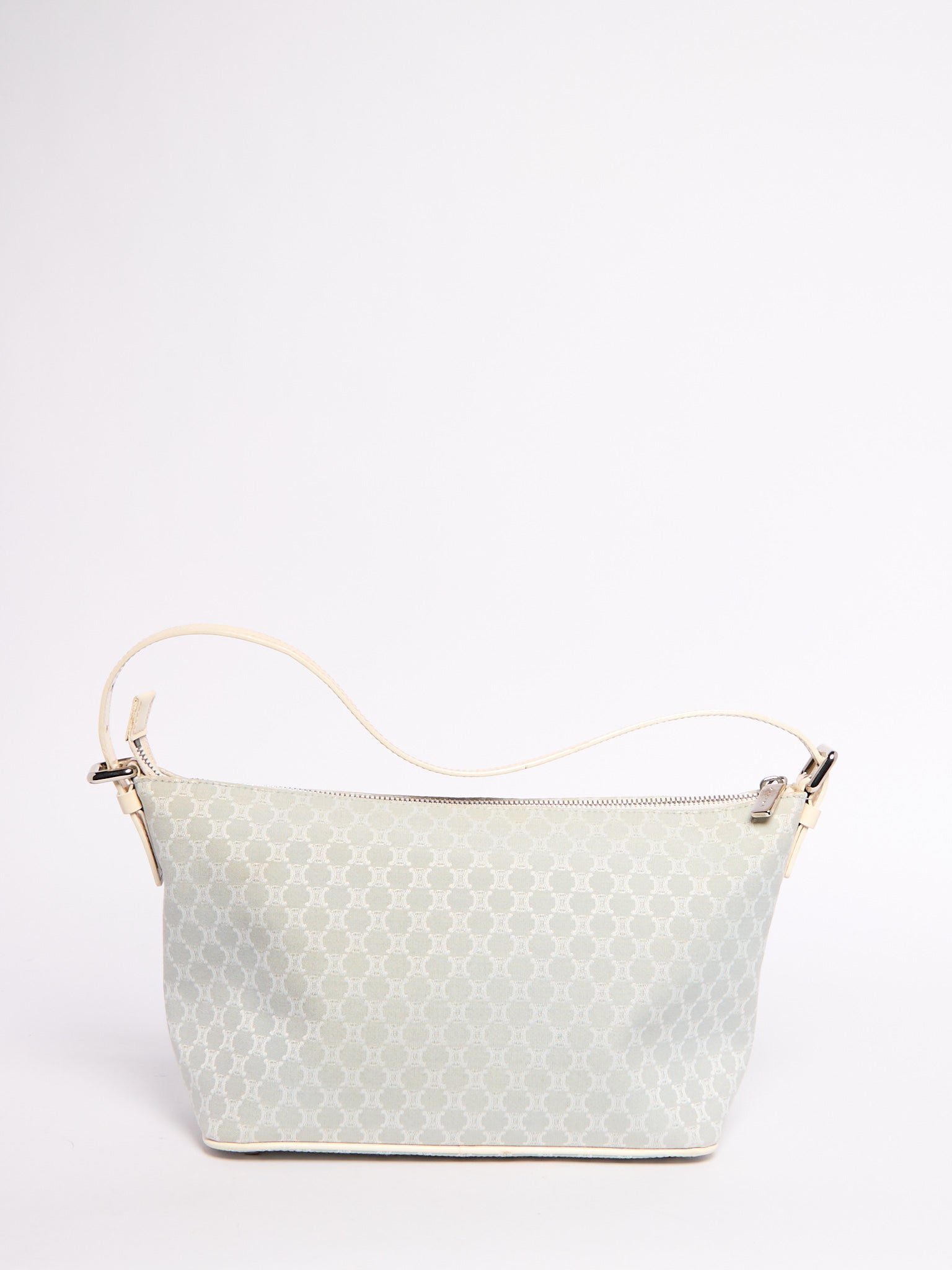 Celine Light Blue Canvas Shoulder Bag