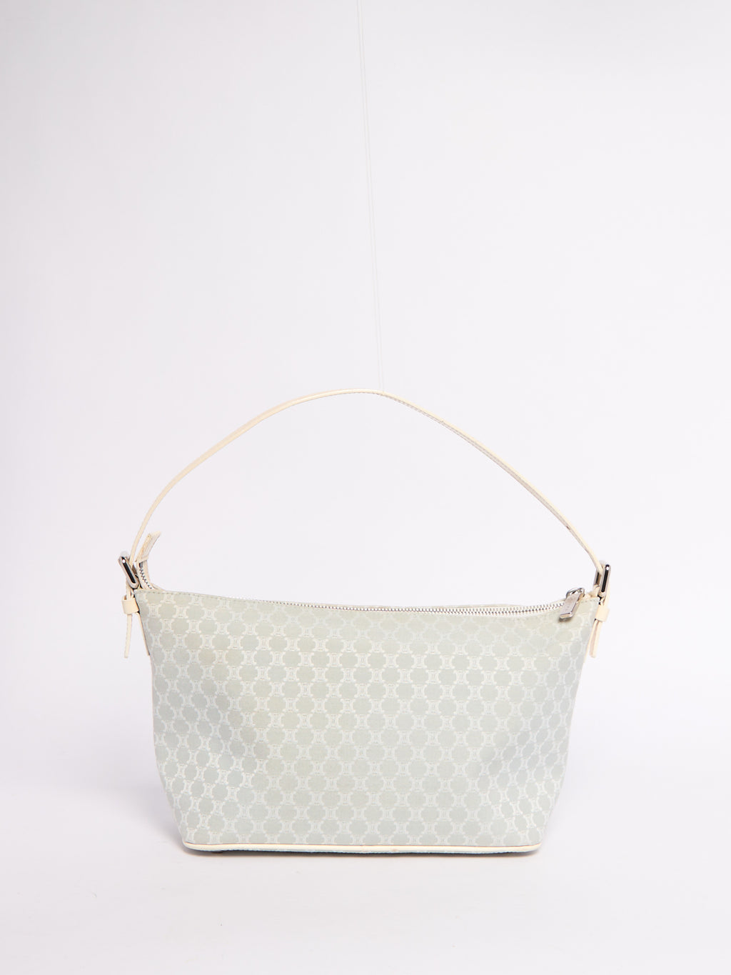 Celine Light Blue Canvas Shoulder Bag