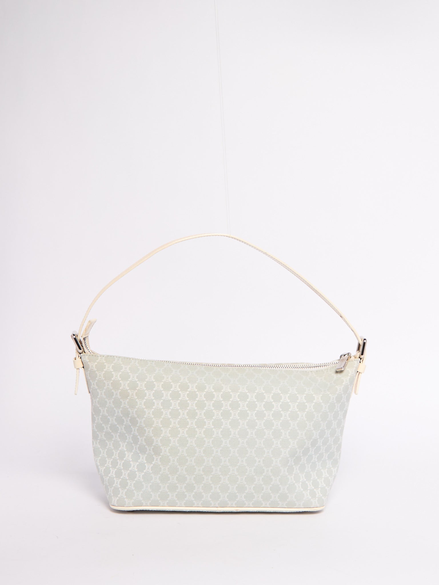 Celine Light Blue Canvas Shoulder Bag