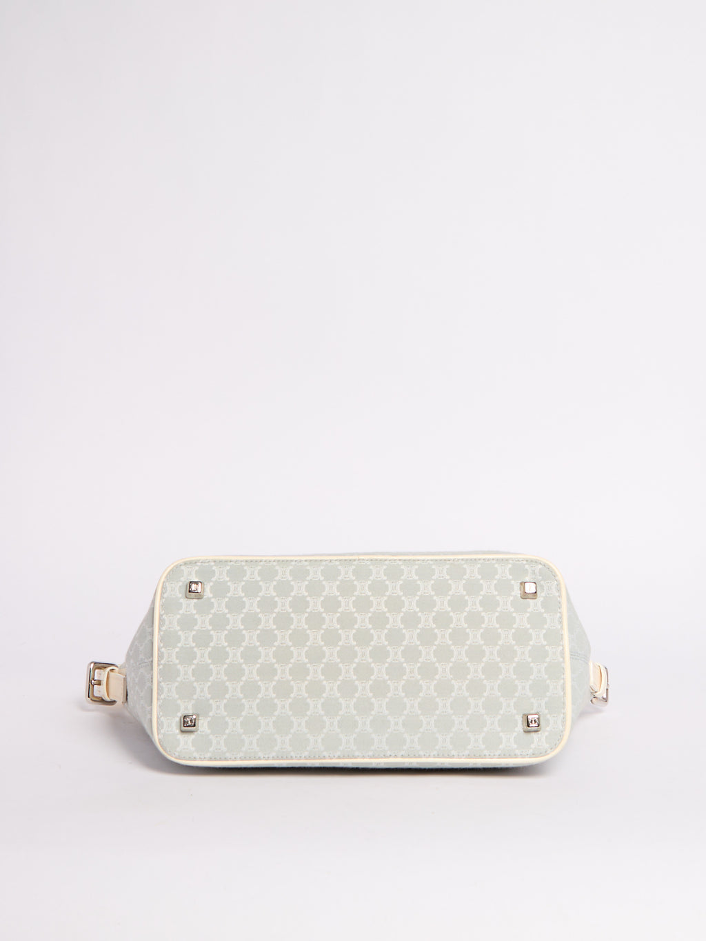 Celine Light Blue Canvas Shoulder Bag