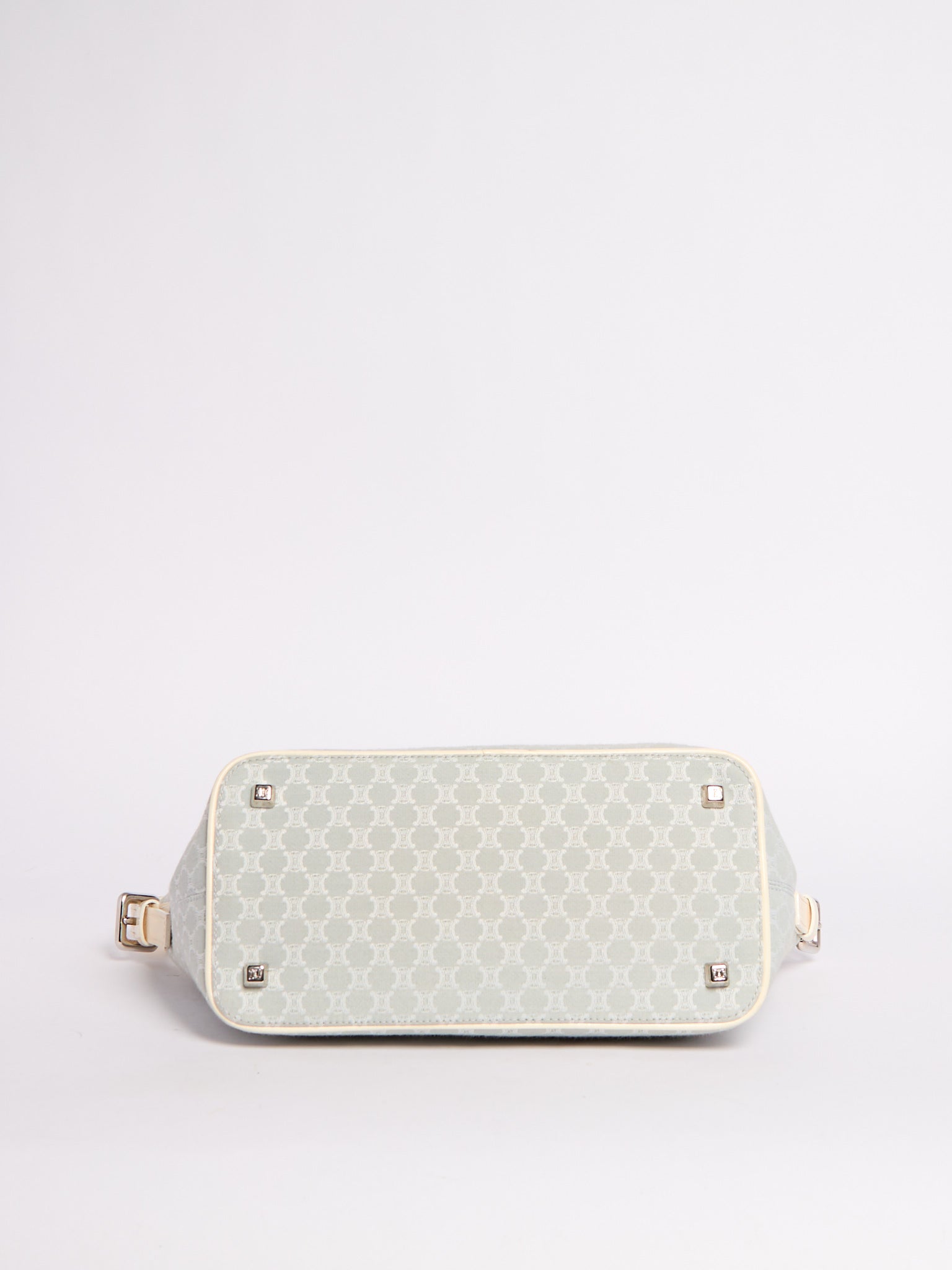 Celine Light Blue Canvas Shoulder Bag