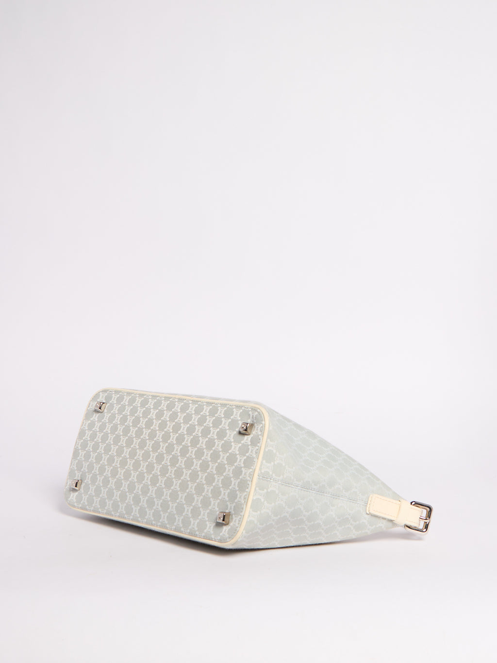 Celine Light Blue Canvas Shoulder Bag